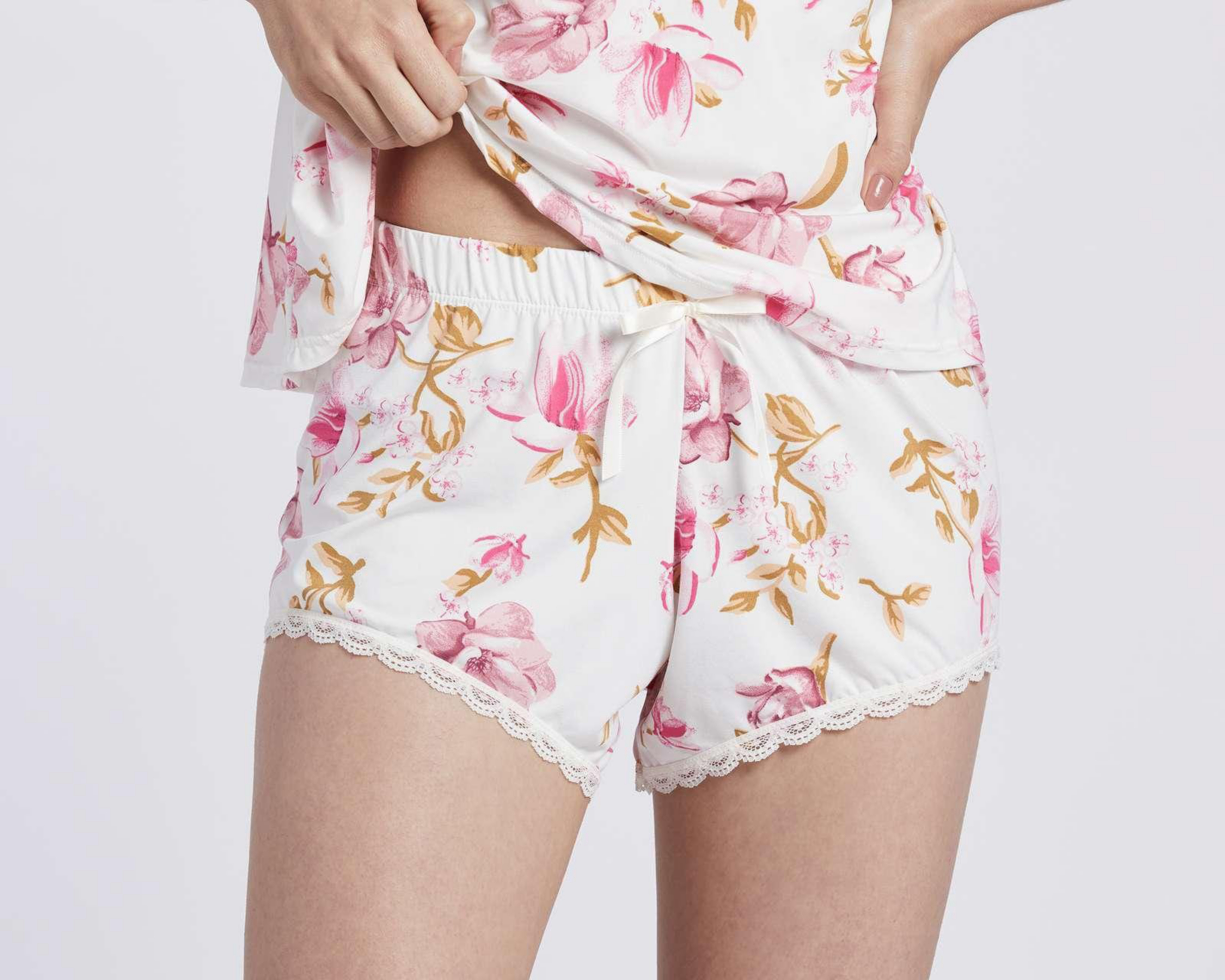 Foto 4 | Pijama Beauty Secret con Encaje para Mujer 2 Piezas
