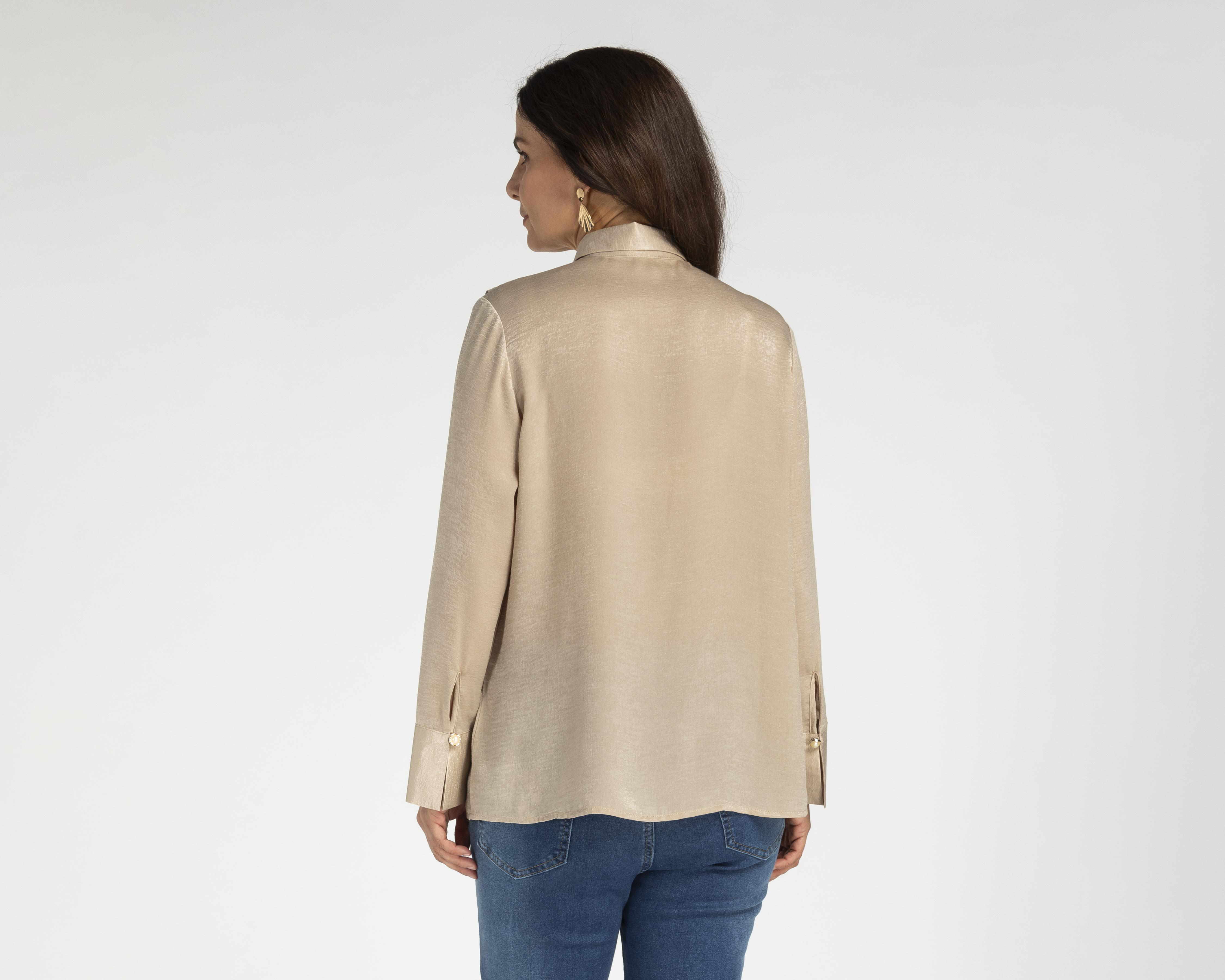 Foto 4 pulgar | Blusa Sahara con Olanes para Mujer