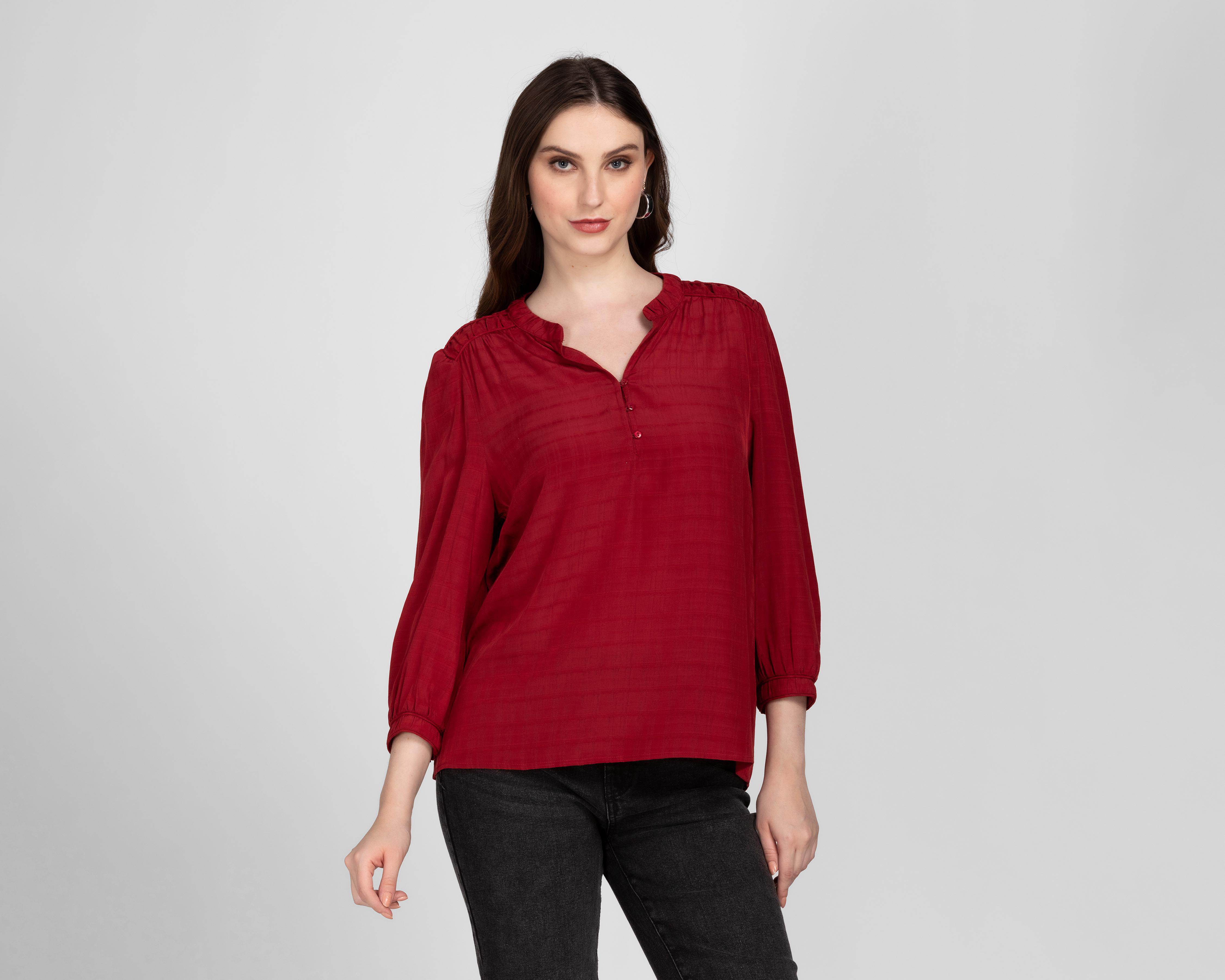 Blusa Sahara Manga Larga para Mujer