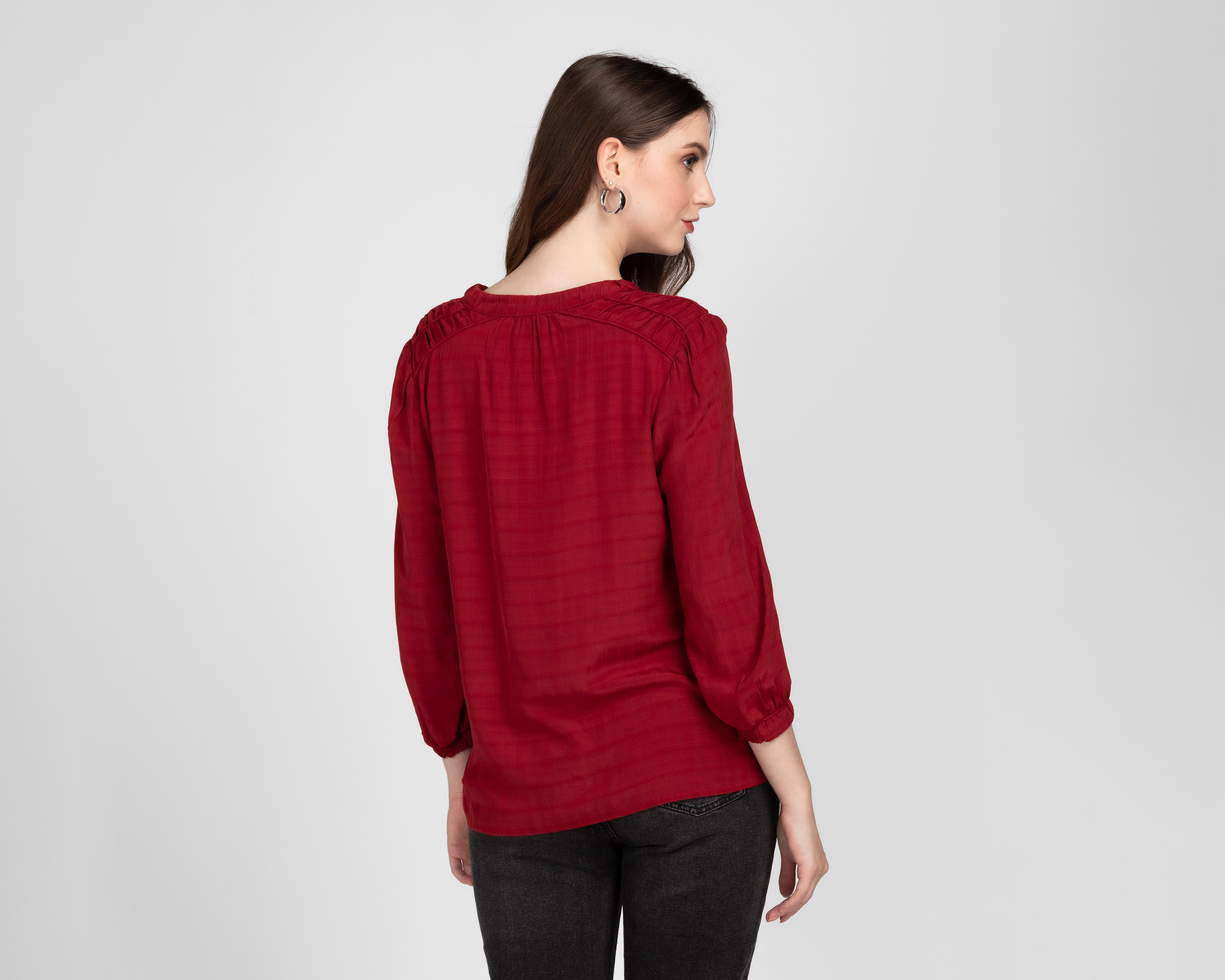 Foto 4 pulgar | Blusa Sahara Manga Larga para Mujer