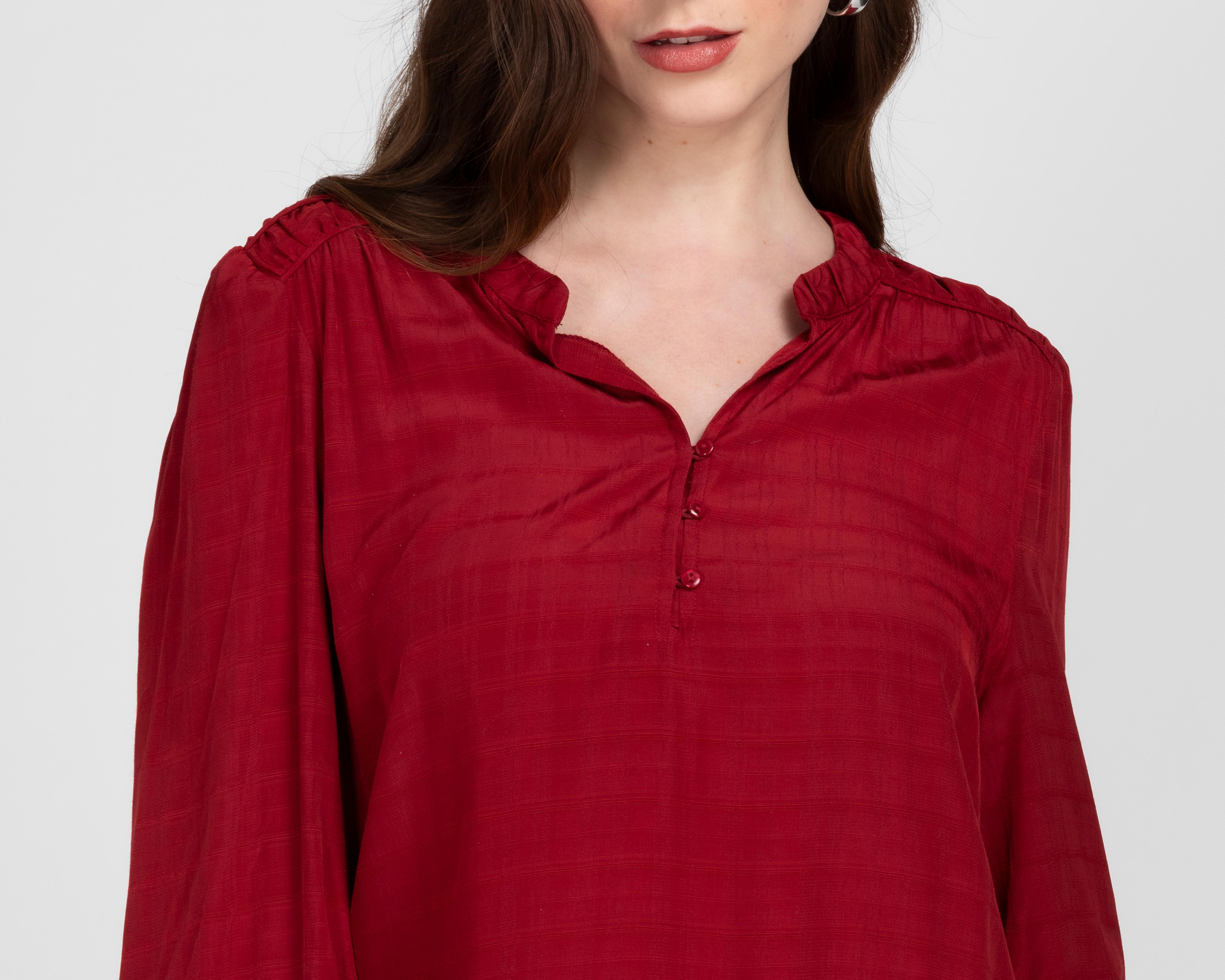Foto 5 pulgar | Blusa Sahara Manga Larga para Mujer