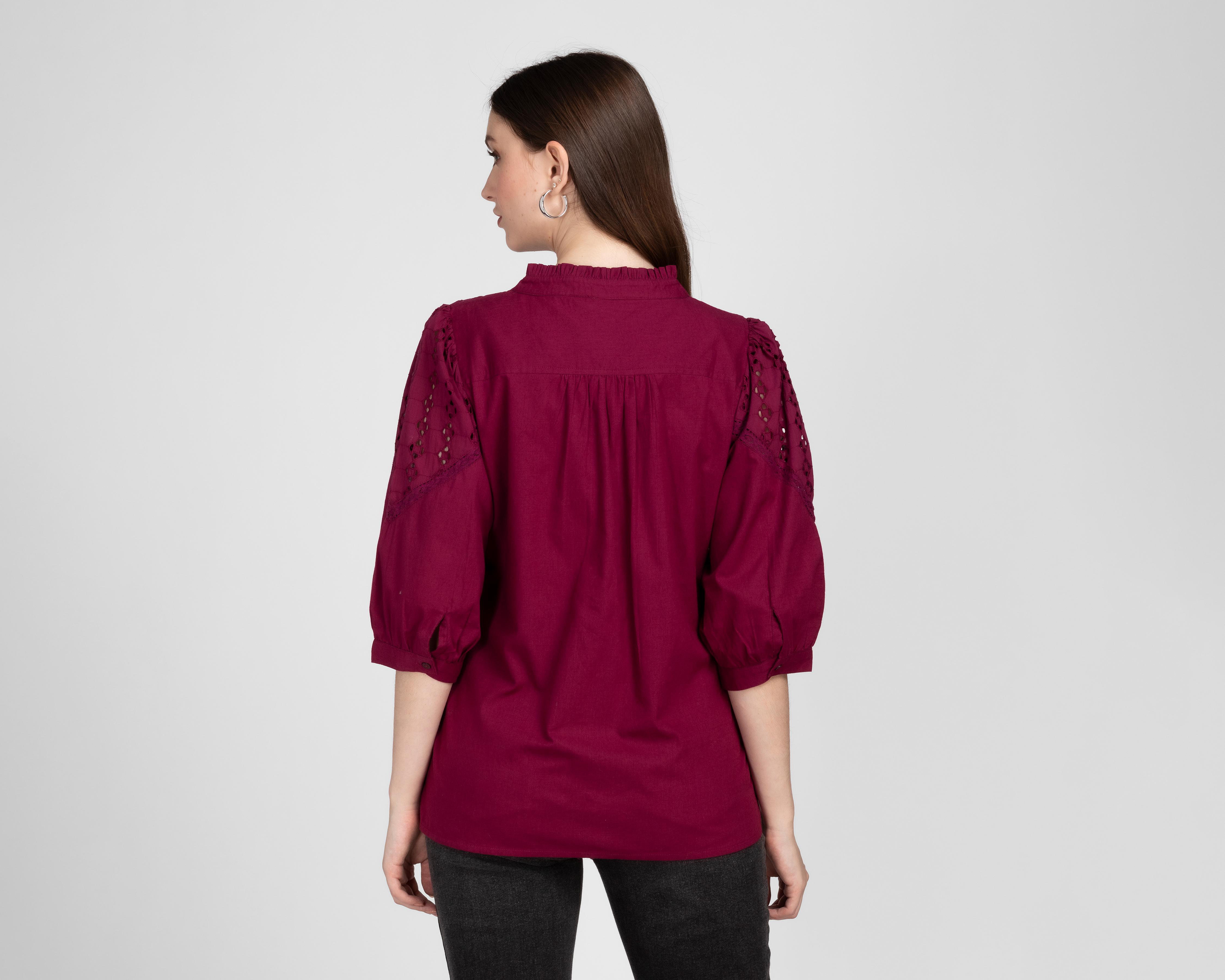 Foto 4 pulgar | Blusa Sahara con Botones para Mujer