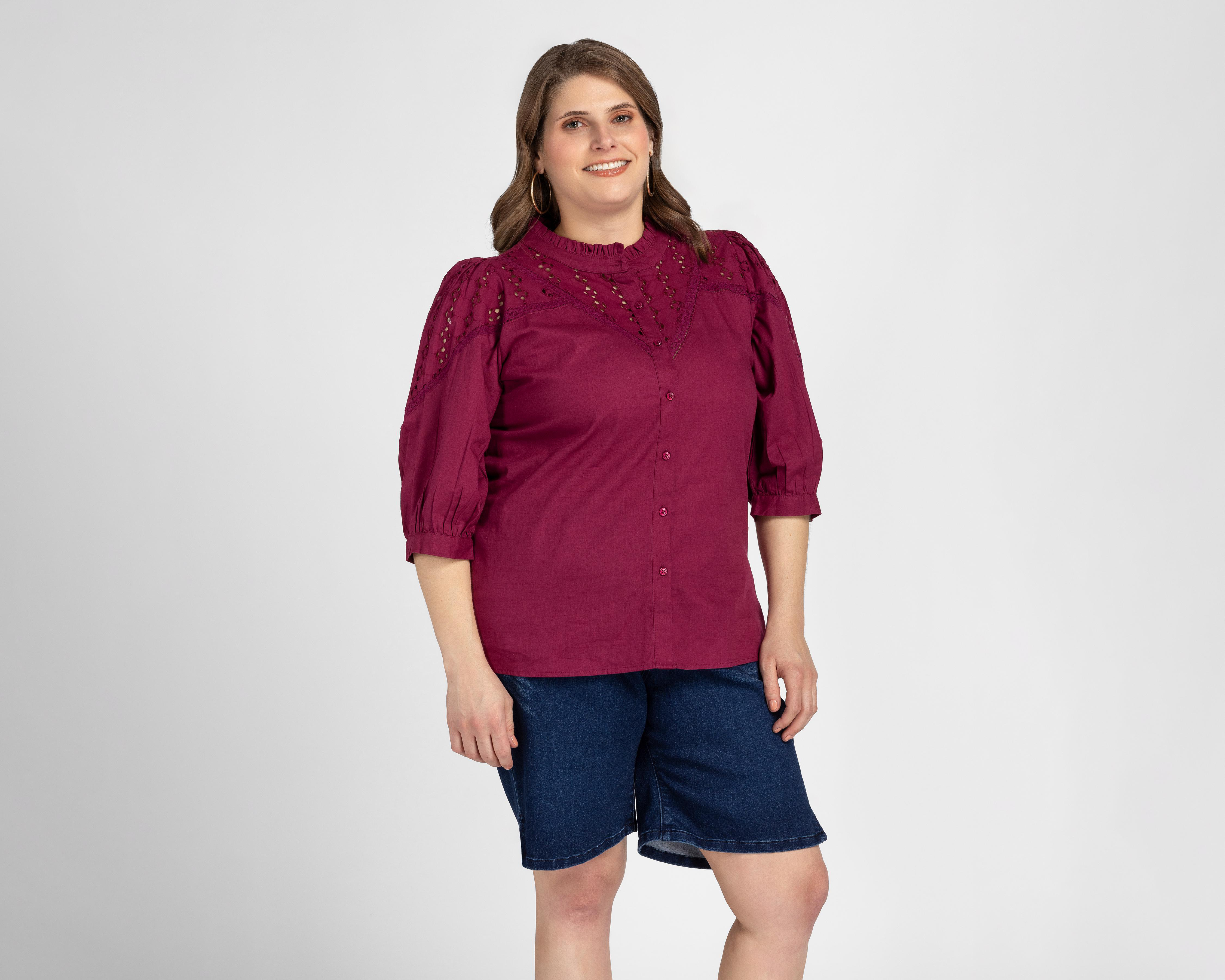 Foto 4 | Blusa Sahara con Botones para Mujer