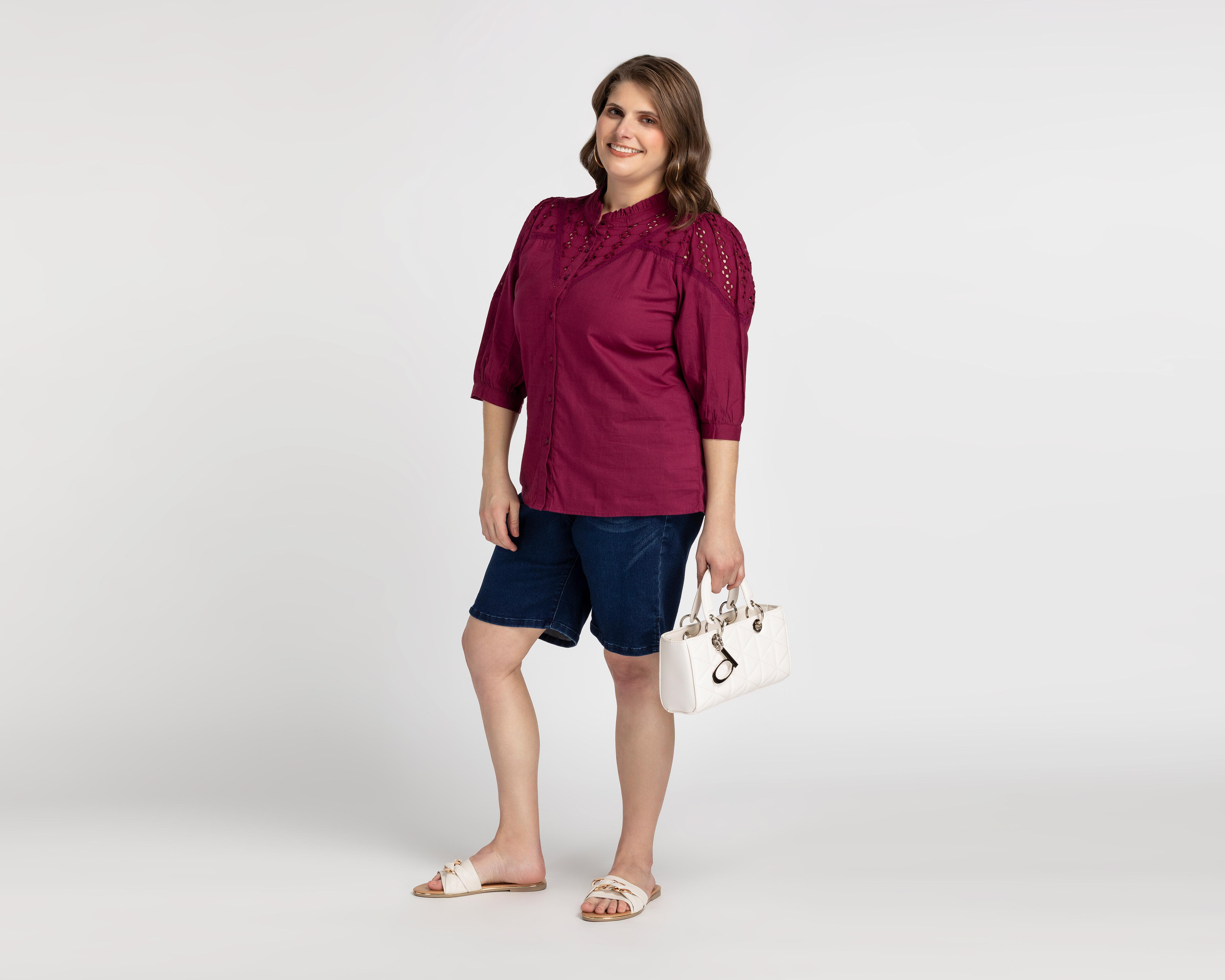 Foto 6 pulgar | Blusa Sahara con Botones para Mujer
