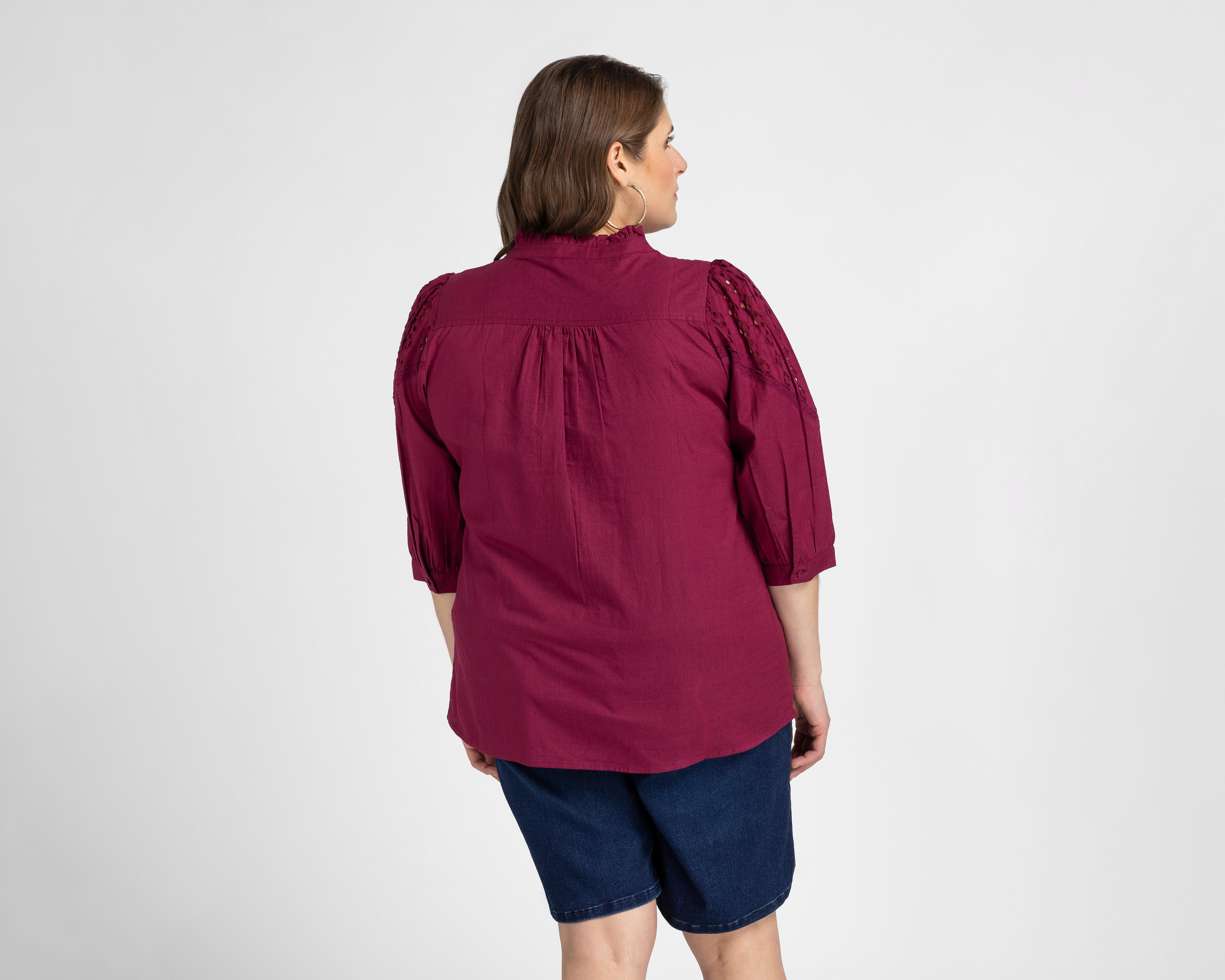 Foto 7 pulgar | Blusa Sahara con Botones para Mujer