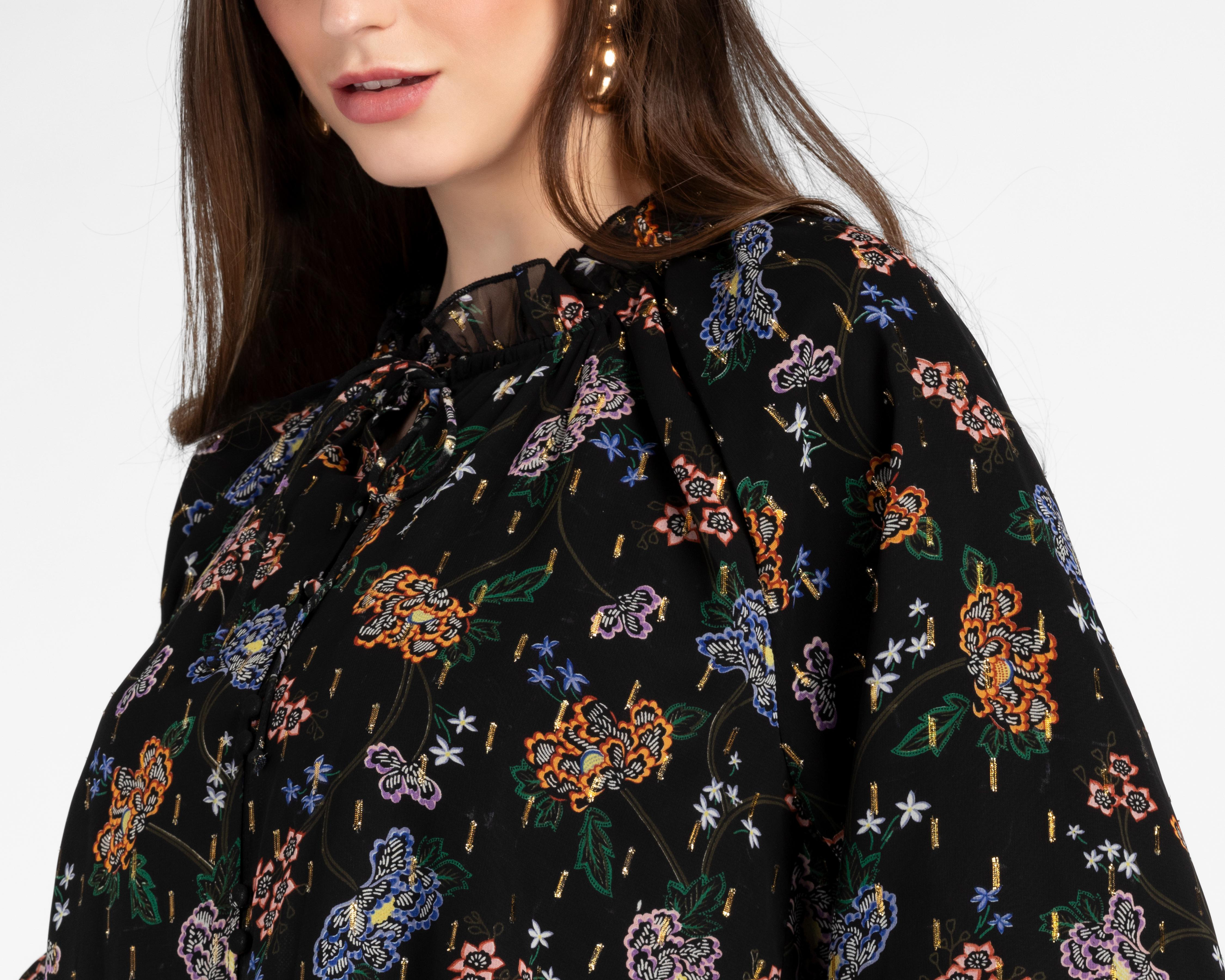 Foto 4 | Blusa Sahara Manga Larga para Mujer