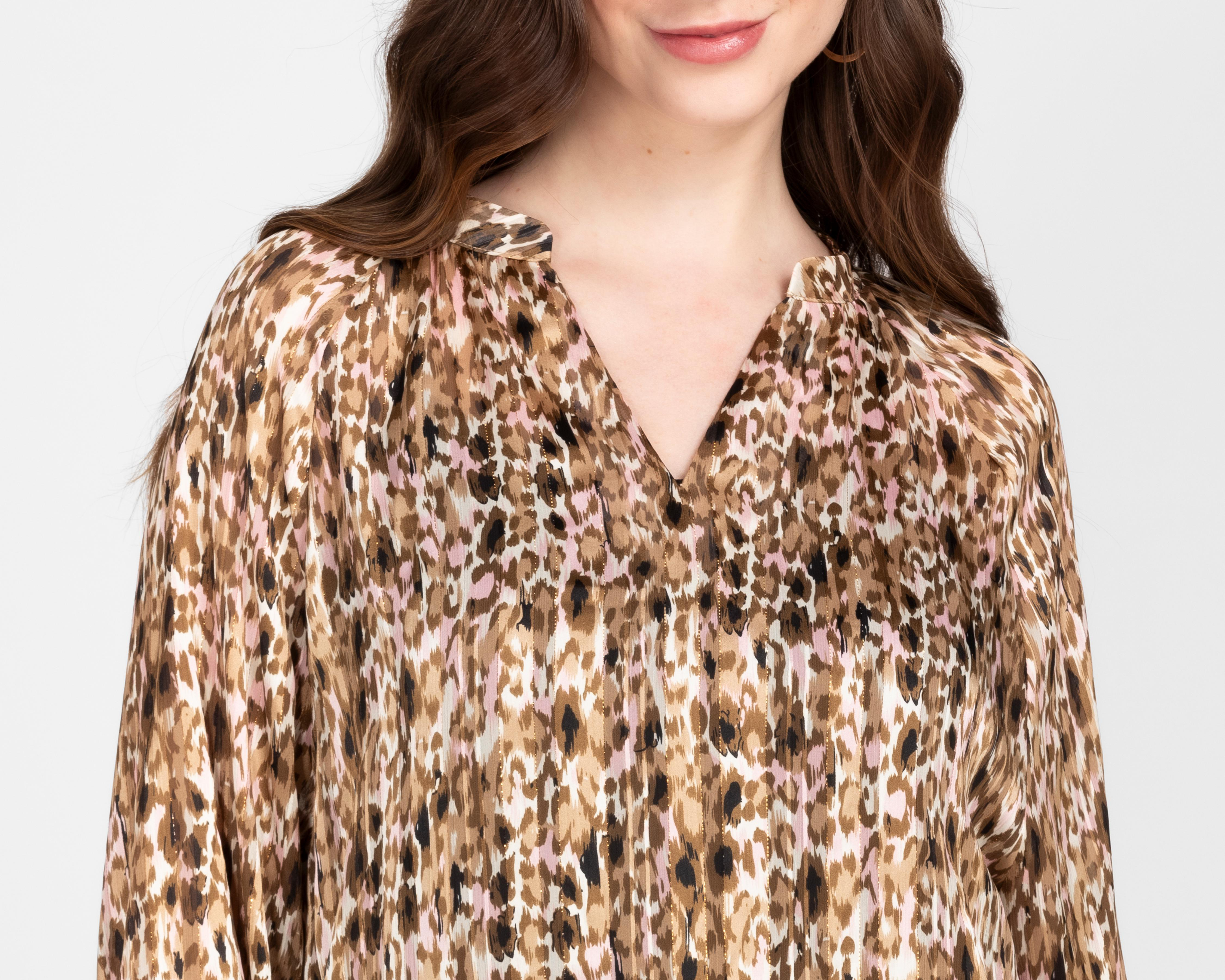 Foto 5 pulgar | Blusa Sahara Manga Larga para Mujer