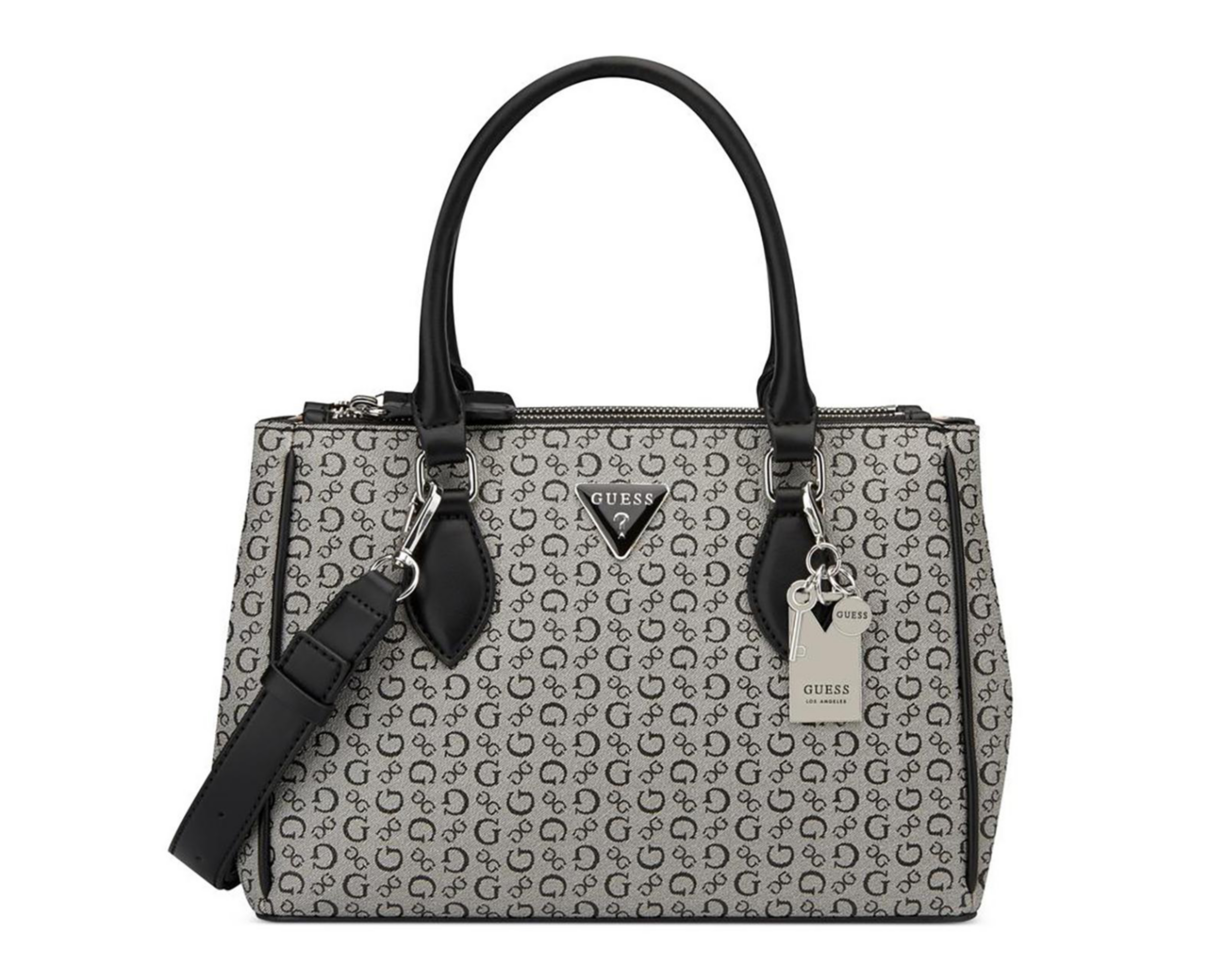 Foto 2 pulgar | Bolsa de Mano Guess Doretta Gris
