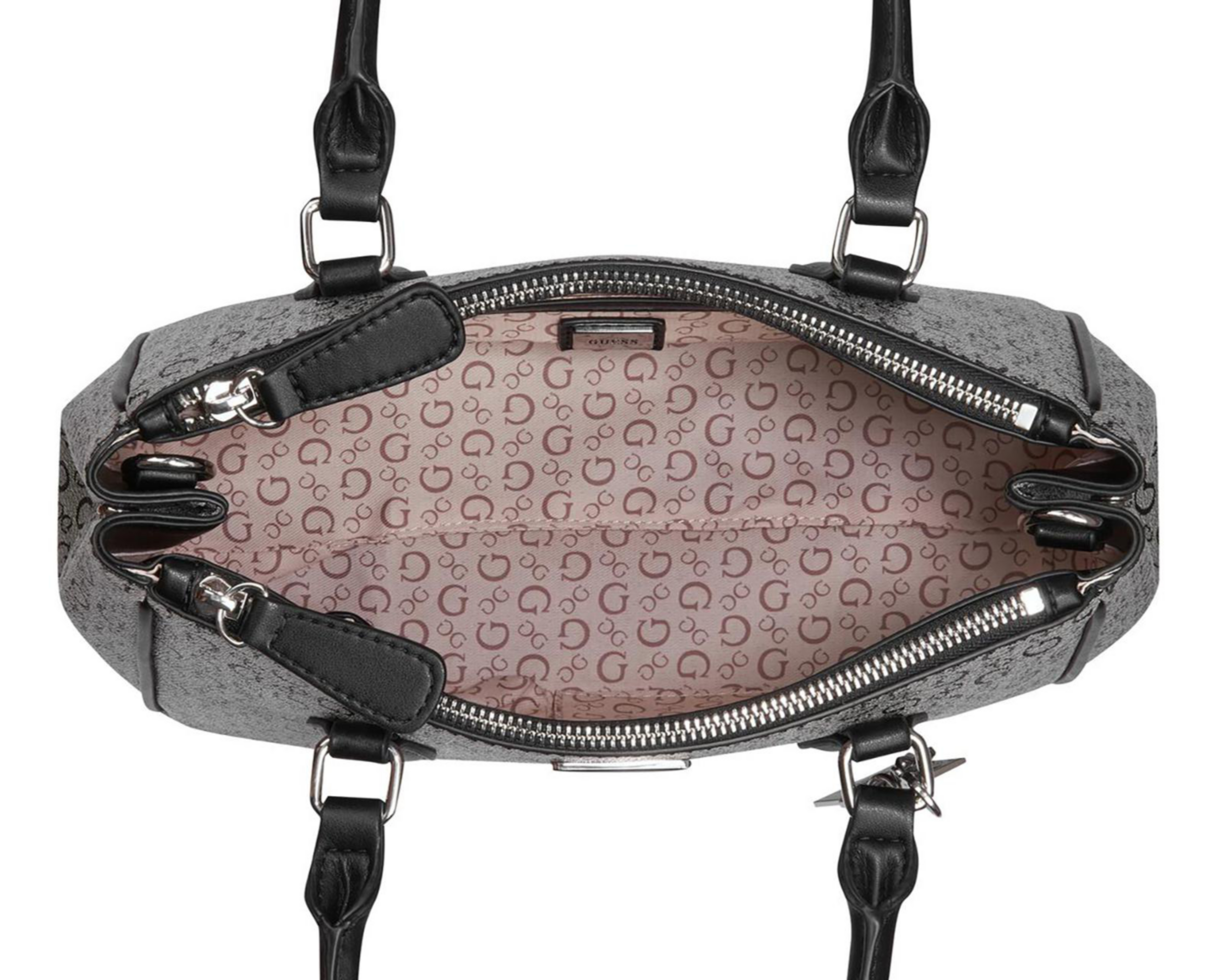 Foto 5 pulgar | Bolsa de Mano Guess Doretta Gris