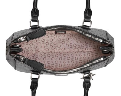 Foto 4 | Bolsa de Mano Guess Doretta Gris