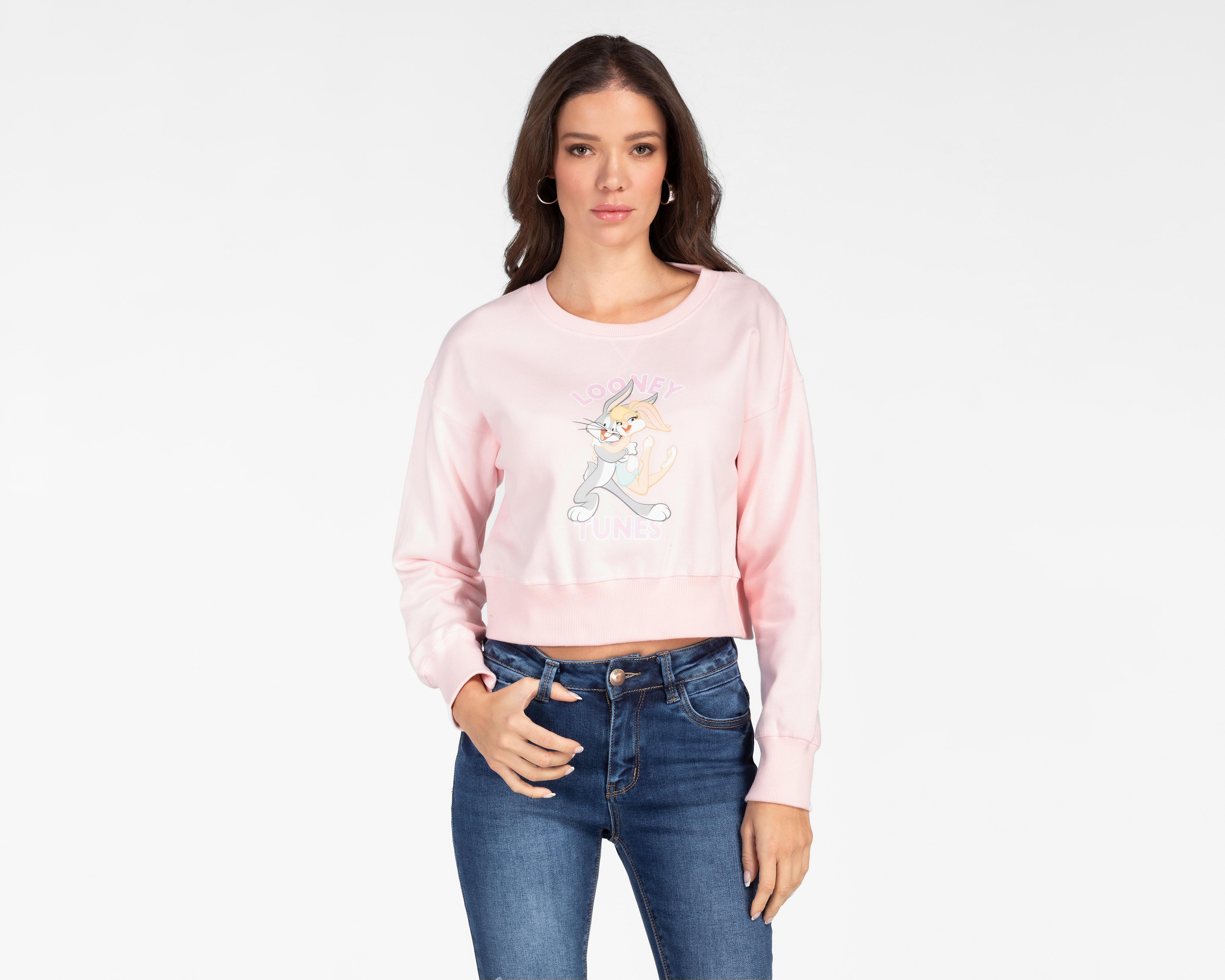 Foto 2 pulgar | Sudadera Estampada Looney Tunes para Mujer