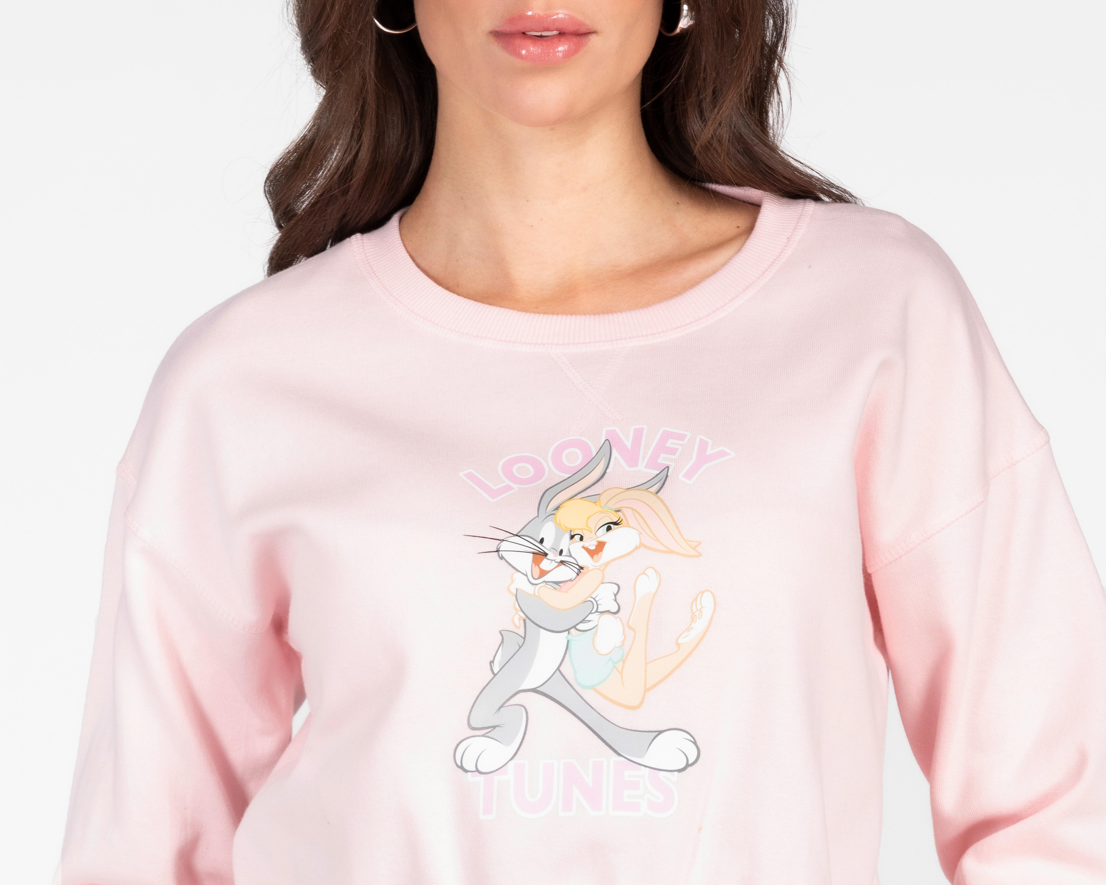 Foto 4 pulgar | Sudadera Estampada Looney Tunes para Mujer