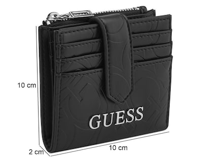 Foto 5 | Tarjetero para Mujer Guess Negro