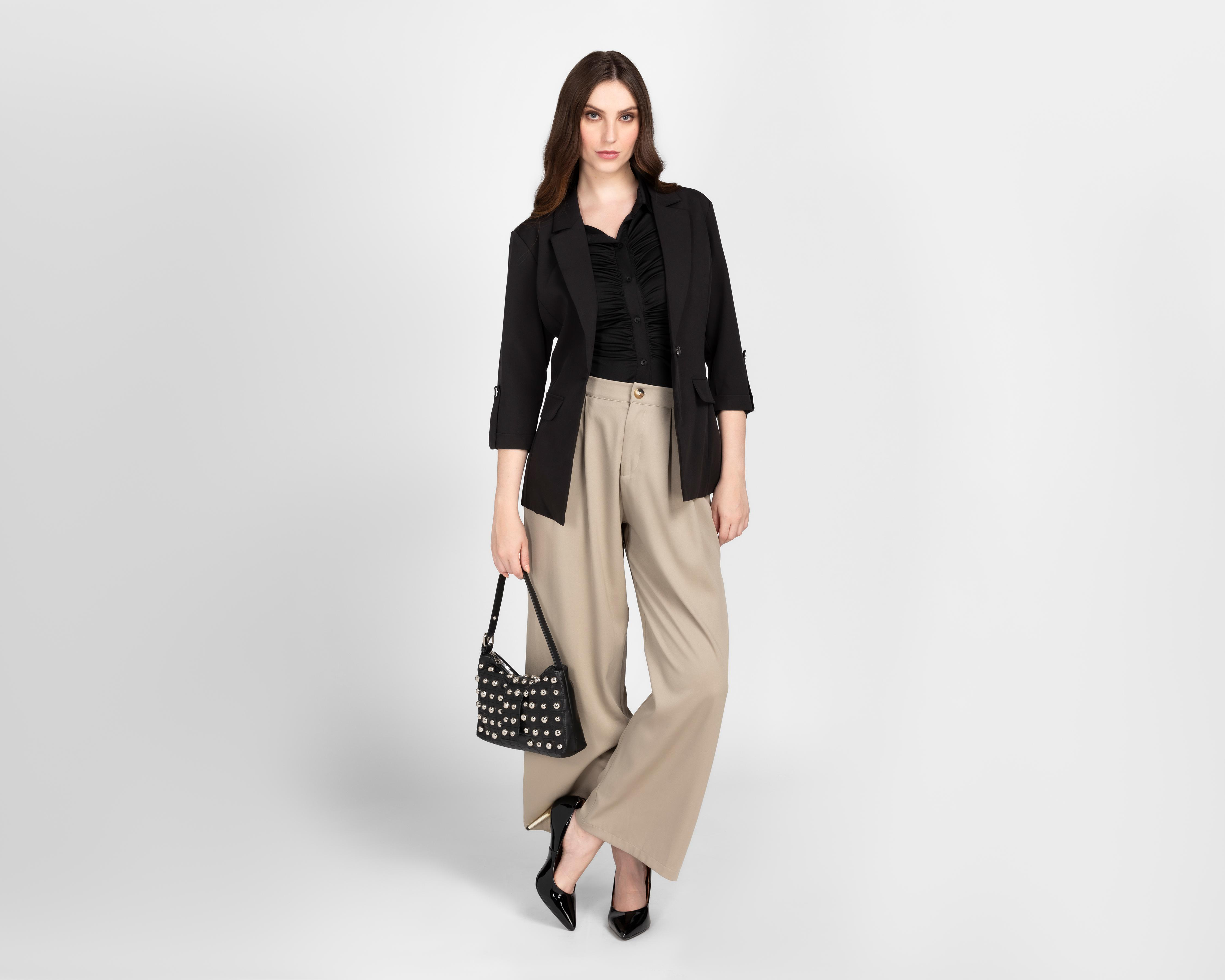 Foto 3 pulgar | Blazer Negro Sahara para Mujer