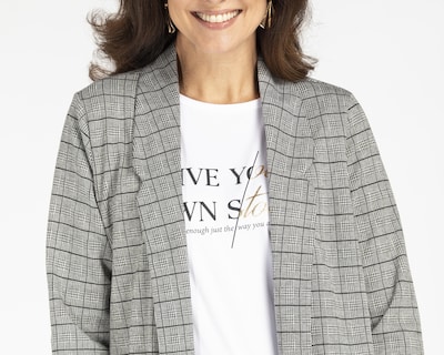 Foto 4 | Blazer Gris Sahara para Mujer
