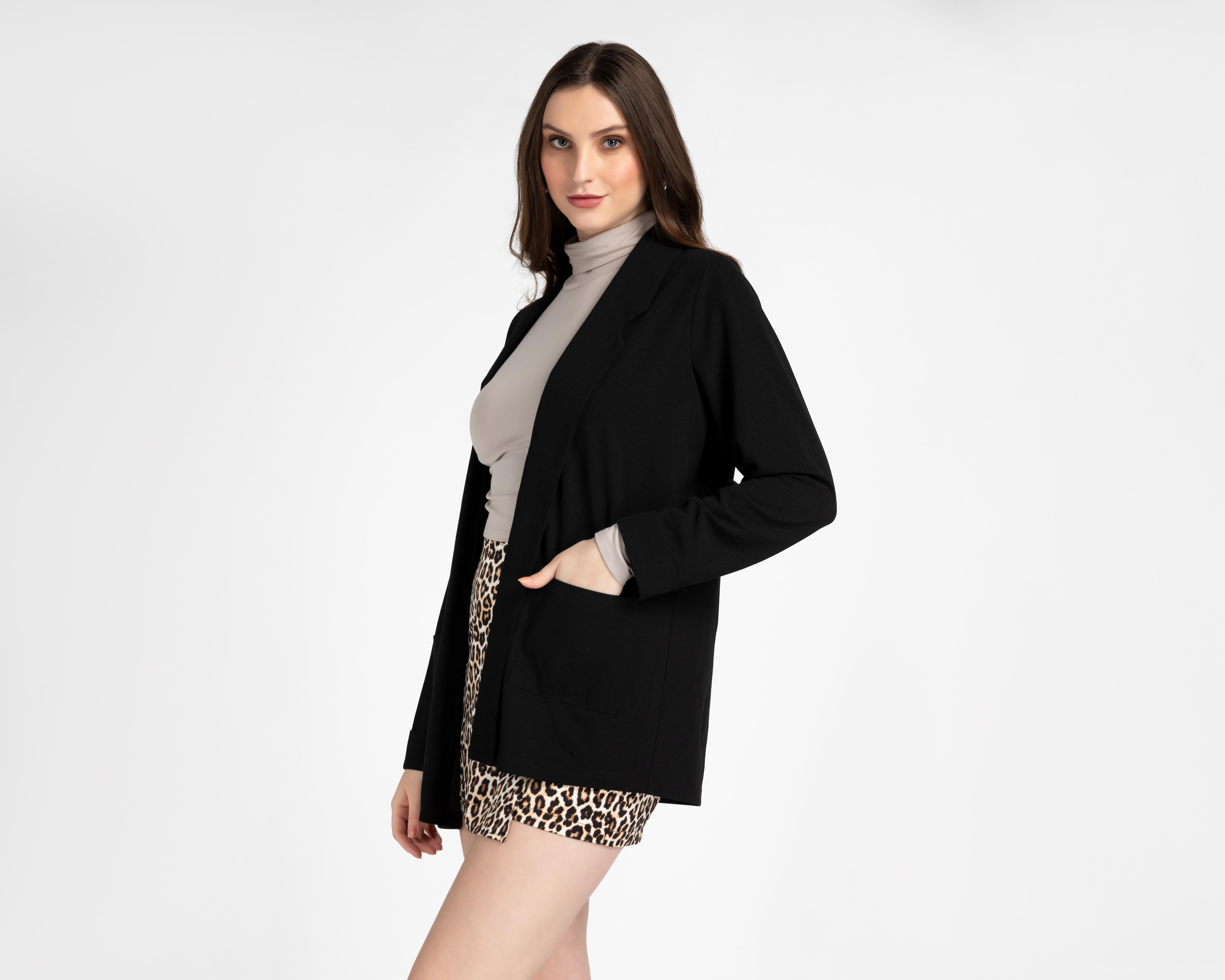Foto 2 pulgar | Blazer Negro Sahara para Mujer