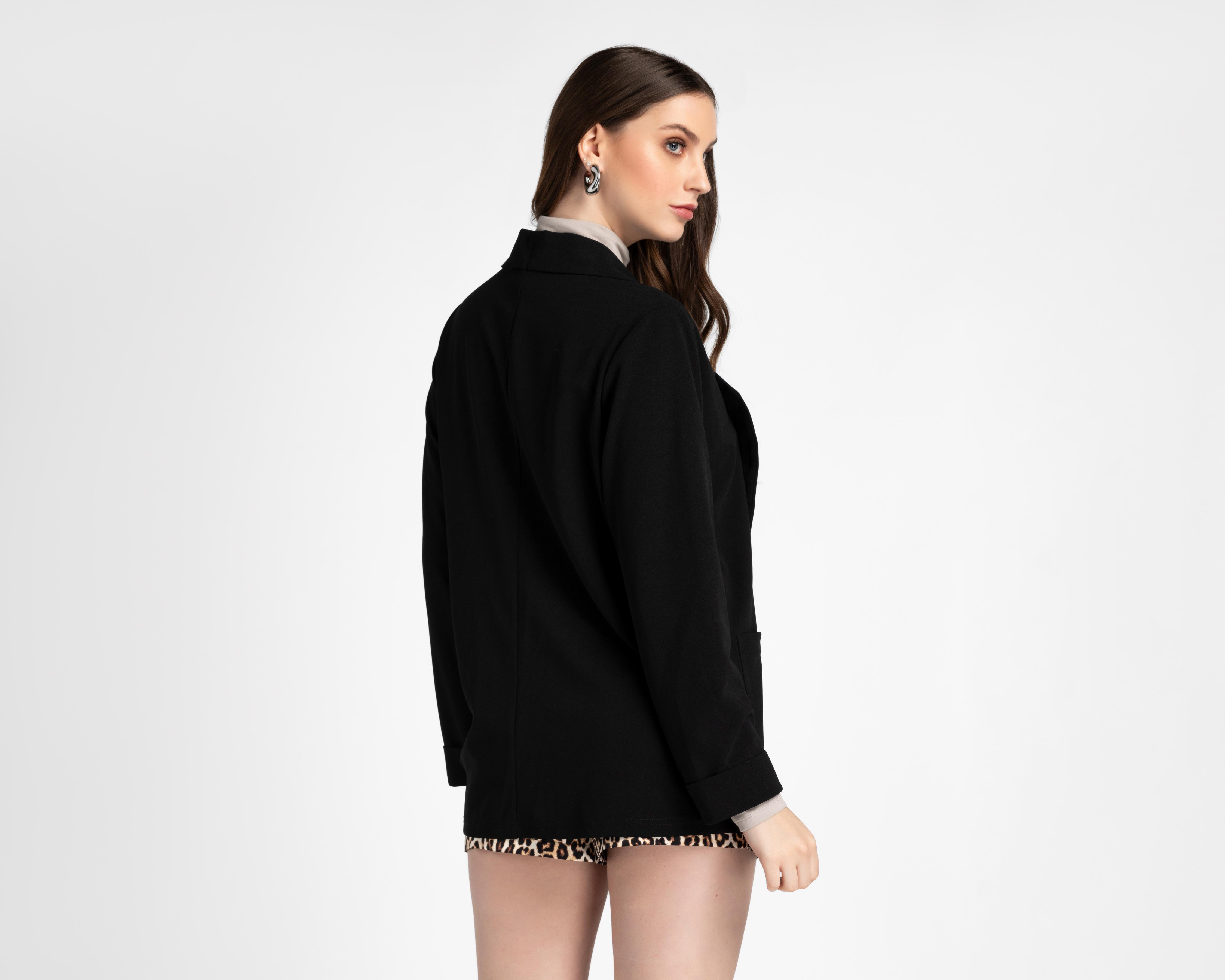 Foto 3 | Blazer Negro Sahara para Mujer