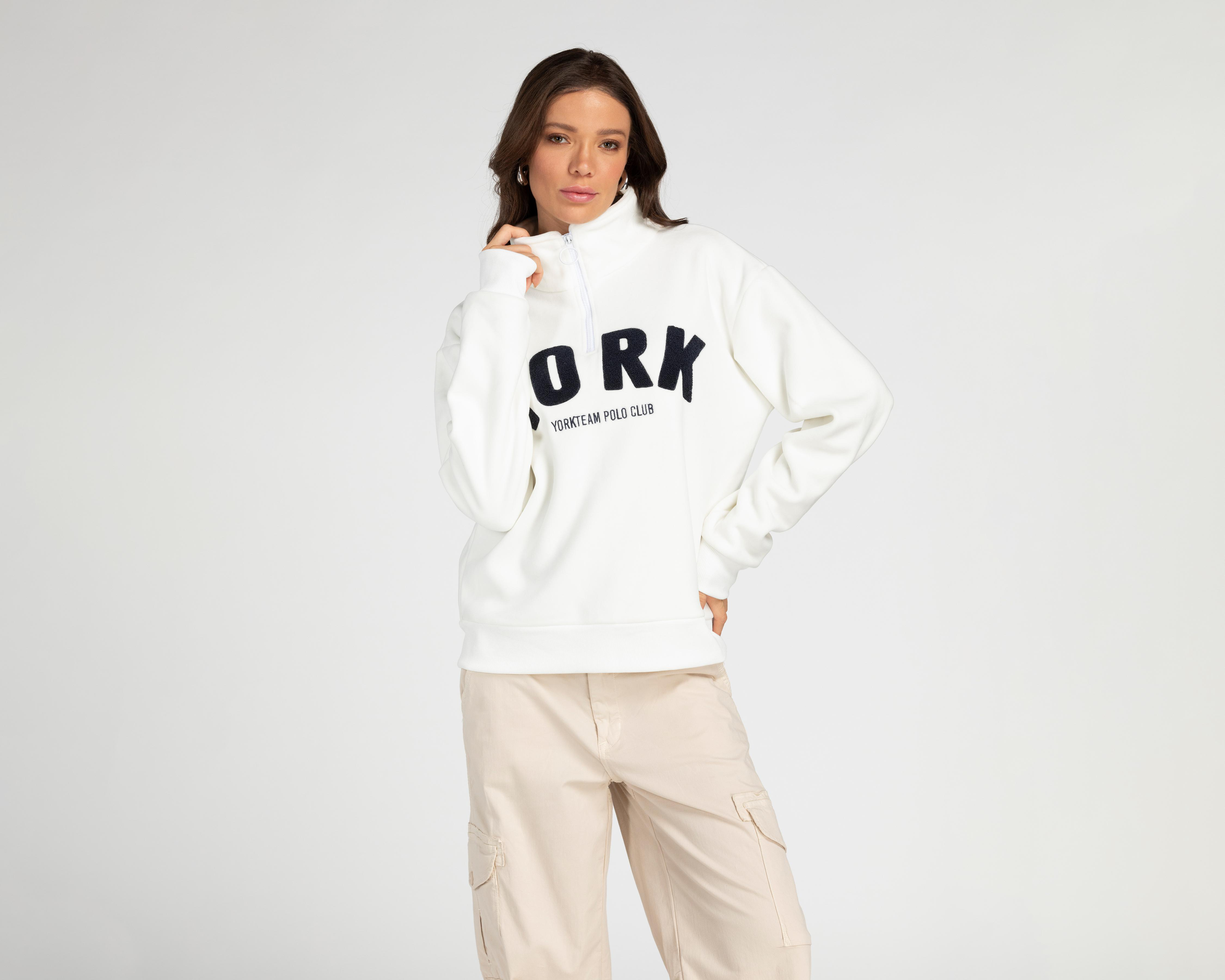Sudadera con Cierre York Team Polo Club para Mujer $499
