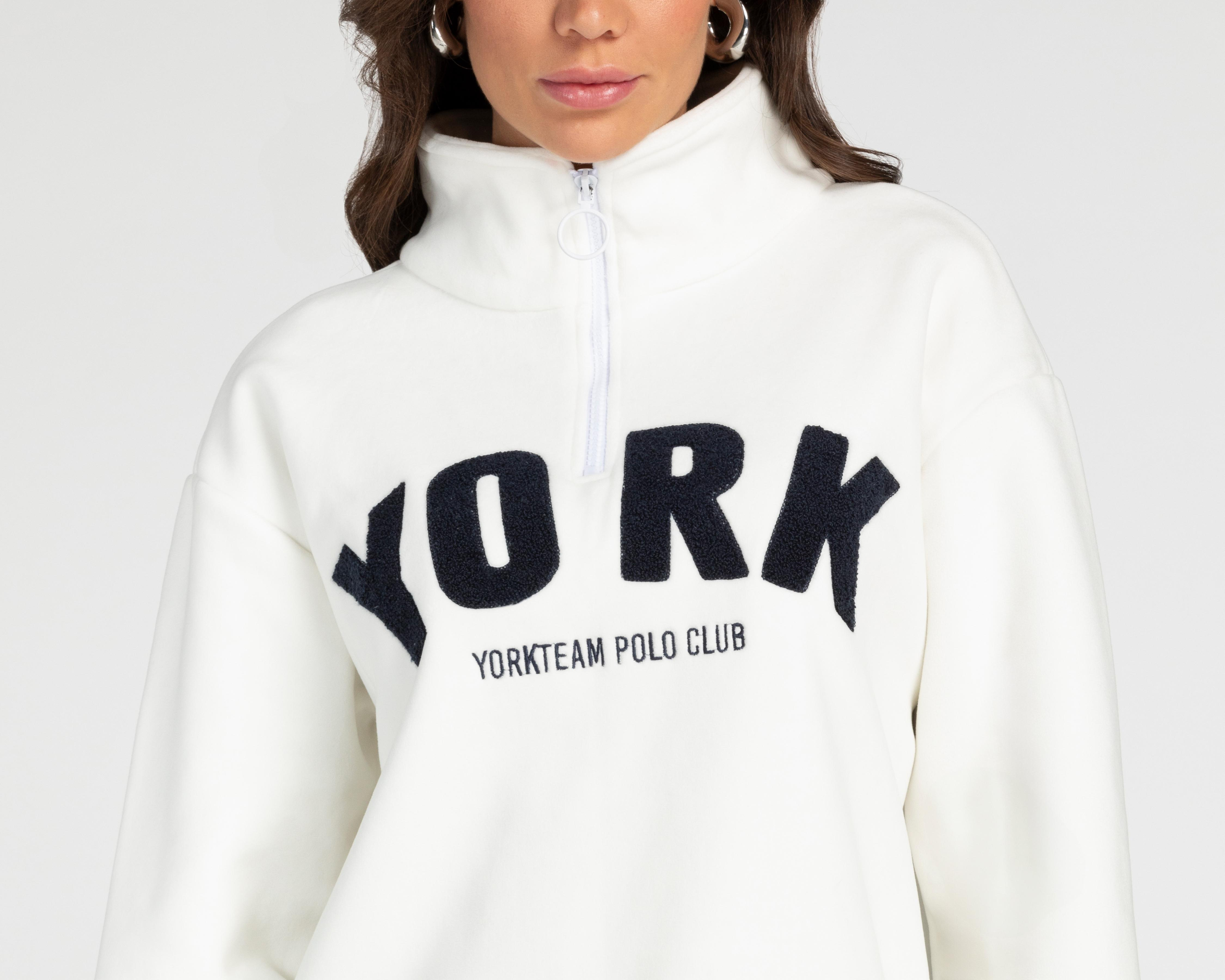 Foto 5 pulgar | Sudadera con Cierre York Team Polo Club para Mujer