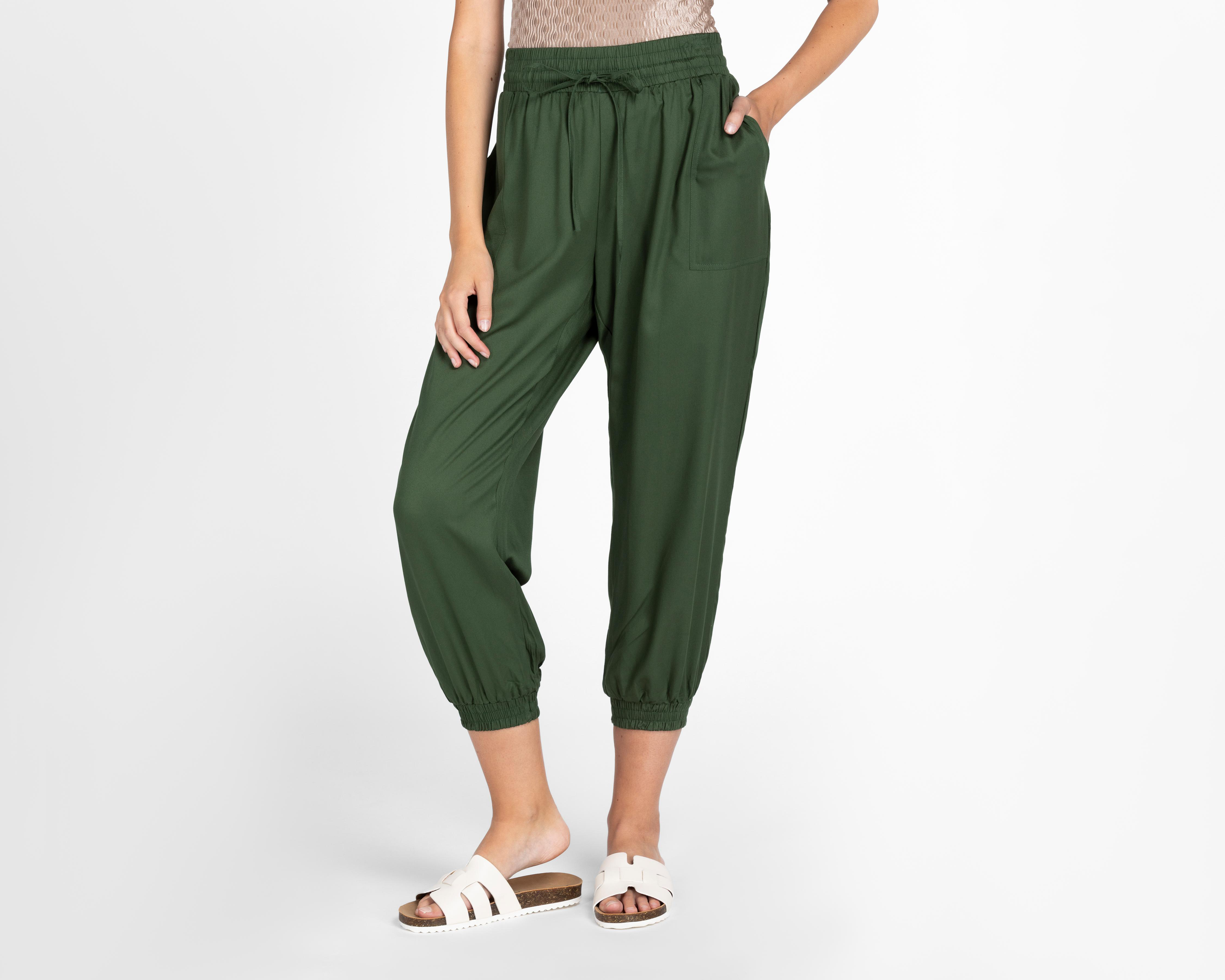 Pantalón Ancho Lady Sun Verde para Mujer