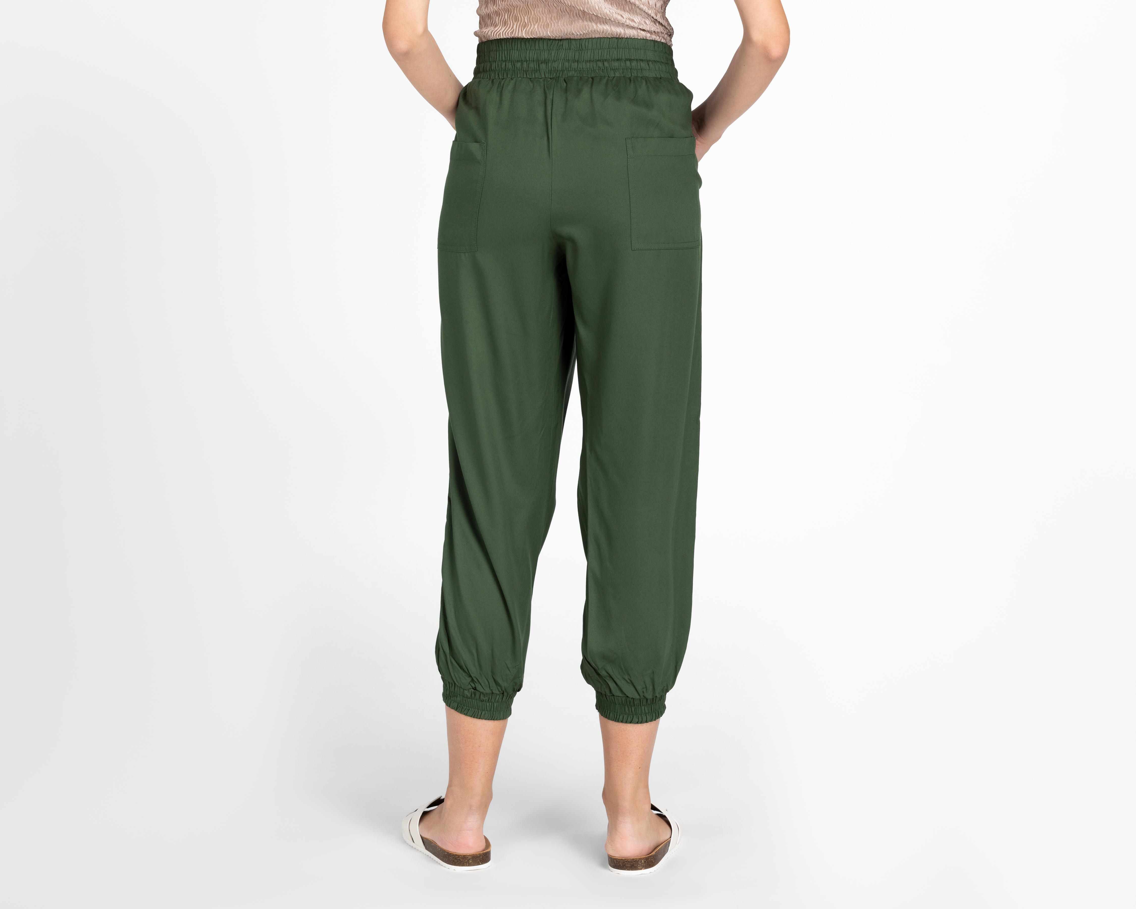 Foto 4 pulgar | Pantalón Ancho Lady Sun Verde para Mujer