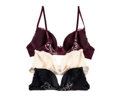 Foto 2 | Brasier con Encaje Eva tu Estilo Íntimo Copa Completa 3 Pack