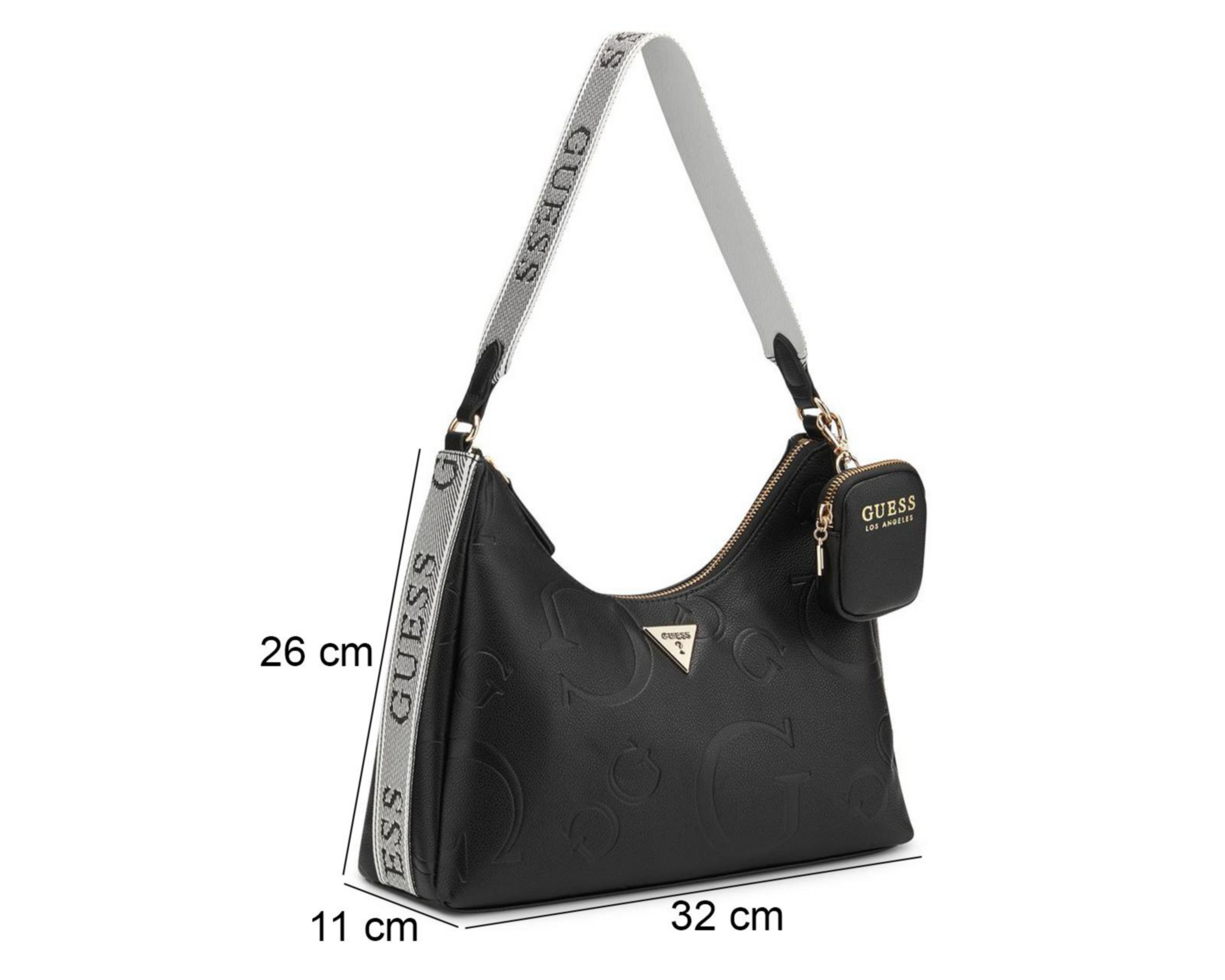 Foto 6 pulgar | Bolsa de Hombro Guess Emerie con Monedero
