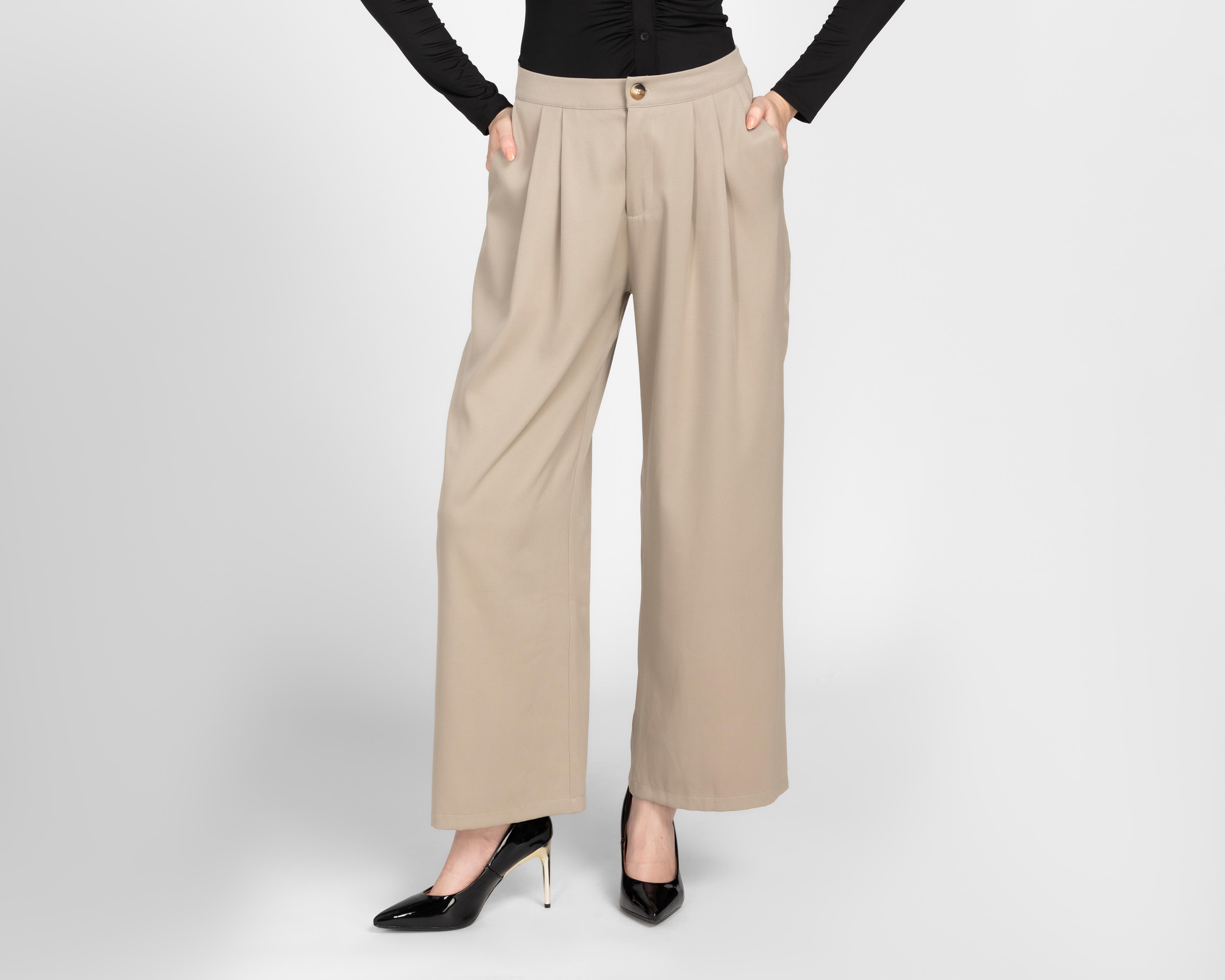 Foto 2 pulgar | Pantalón de Vestir Sahara Beige para Mujer