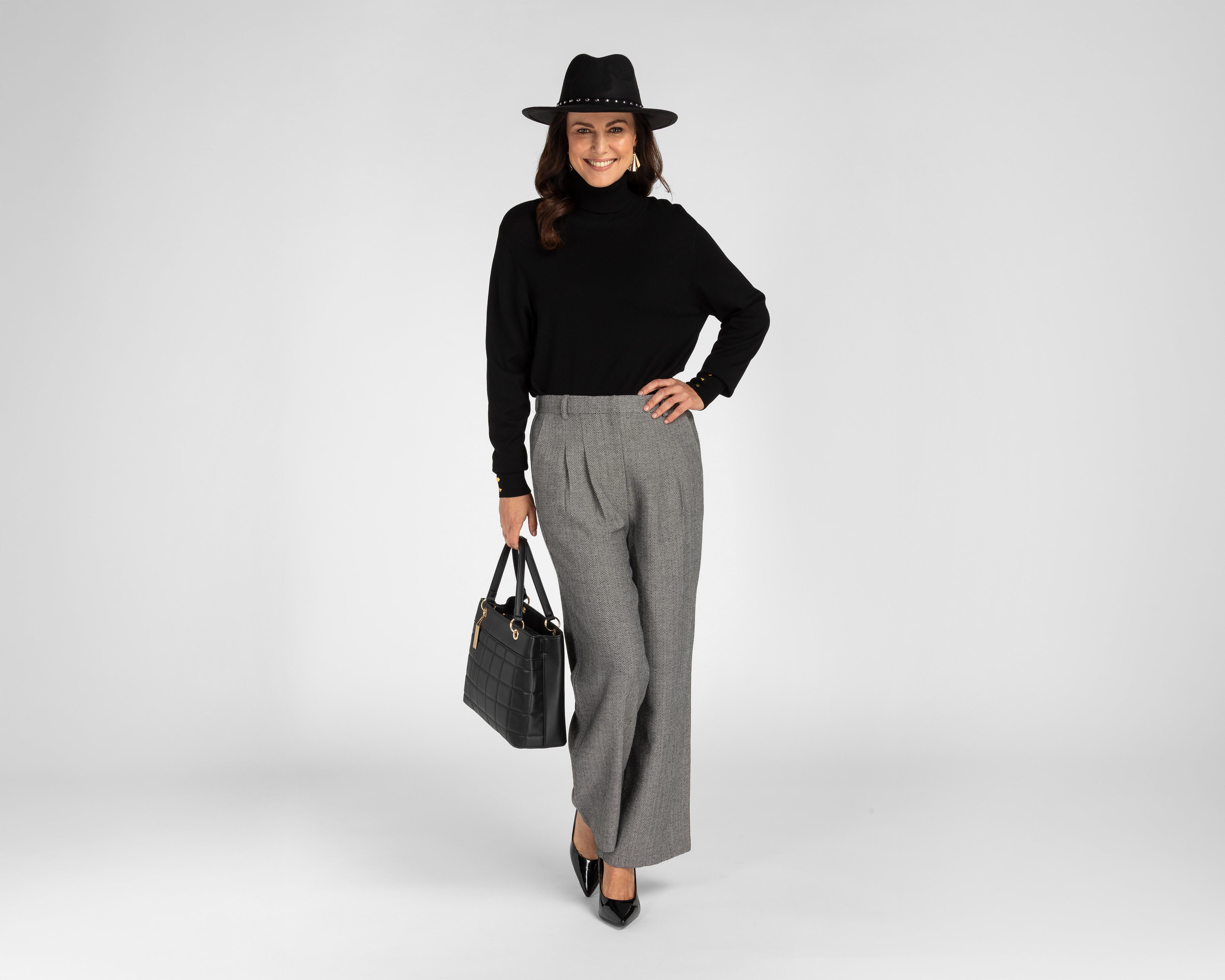 Foto 3 pulgar | Pantalón de Vestir Sahara Gris para Mujer