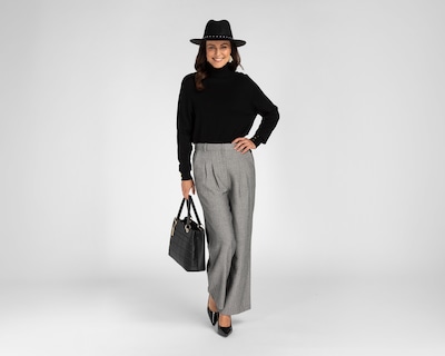 Foto 2 | Pantalón de Vestir Sahara Gris para Mujer