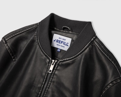 Foto 3 | Chamarra Tipo Cuero Refill para Mujer