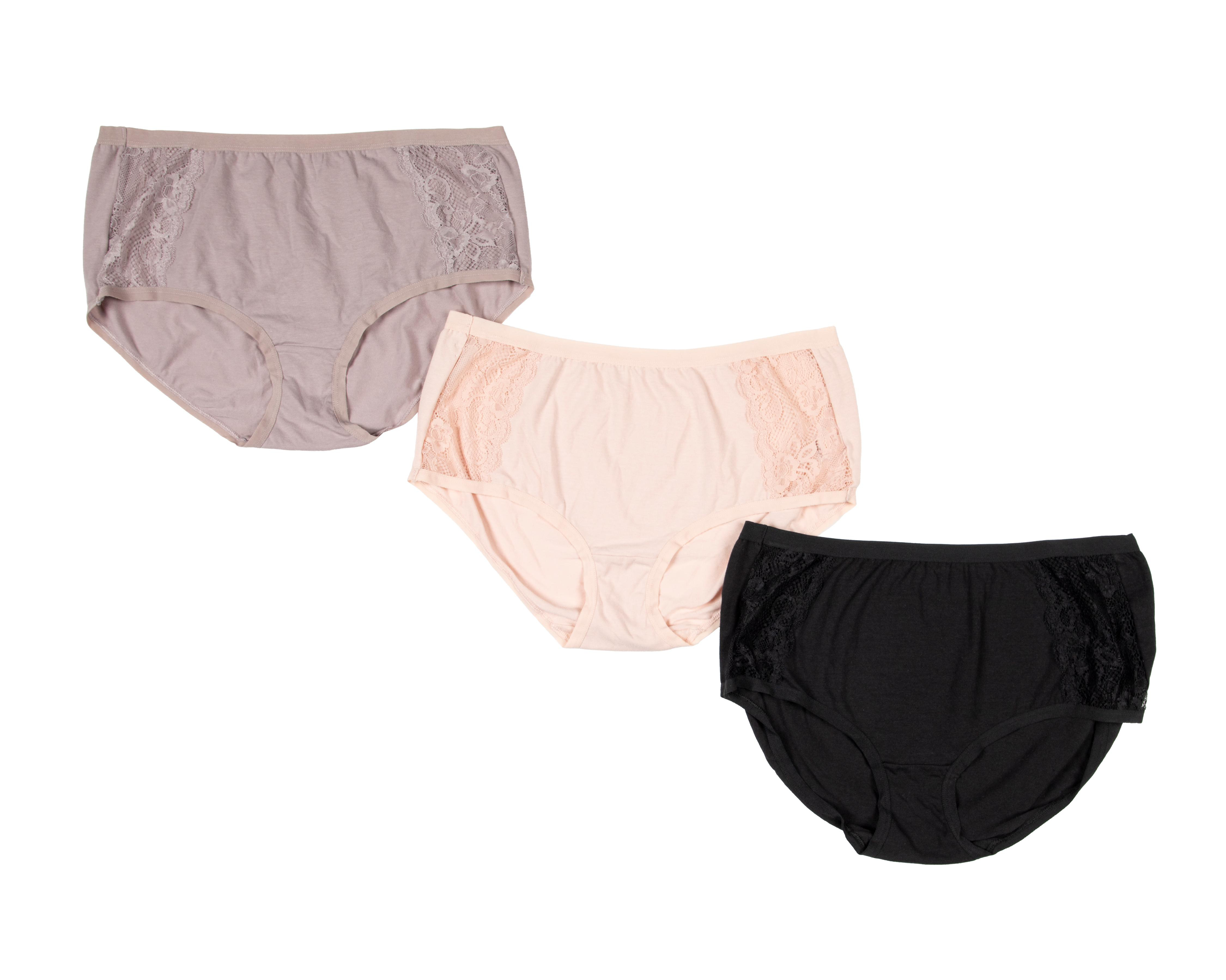 Foto 1 | Pantaleta Beauty Secret con Encaje para Mujer 3 Piezas