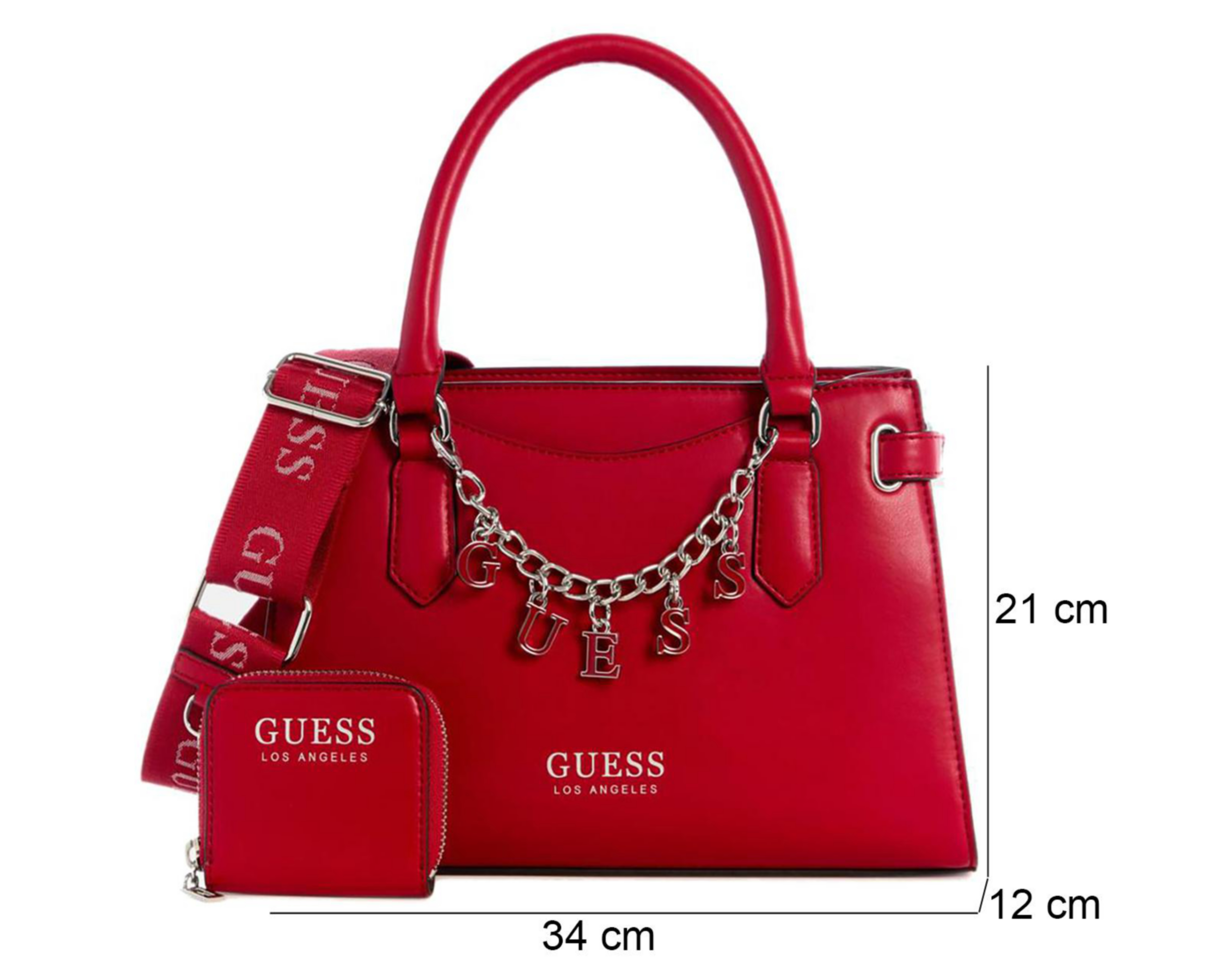 Foto 5 pulgar | Bolsa de Hombro Guess Amarantha con Monedero