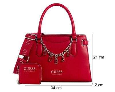 Foto 4 | Bolsa de Hombro Guess Amarantha con Monedero