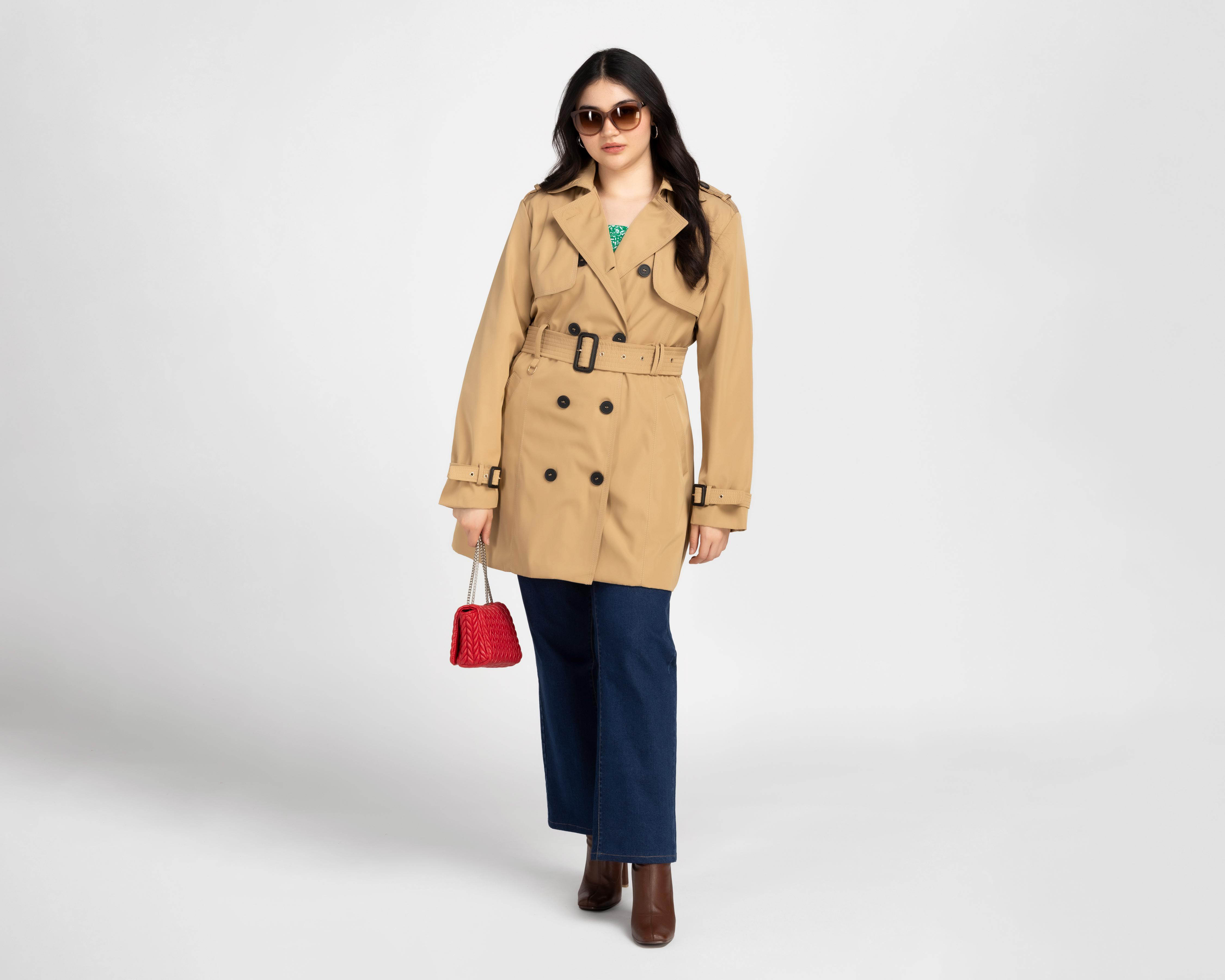 Foto 5 | Gabardina con Botones Sahara para Mujer