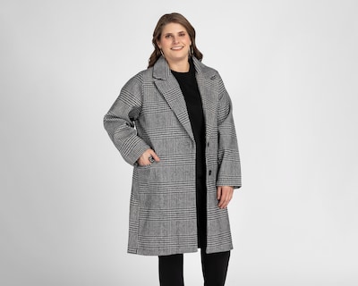 Foto 4 | Abrigo Gris Sahara para Mujer