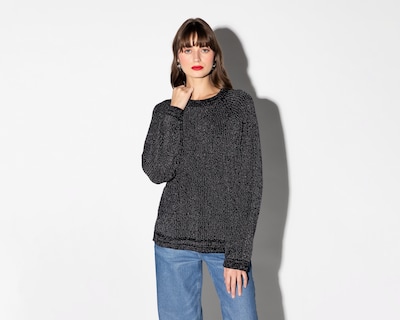 Foto 2 | Suéter Negro Thinner para Mujer