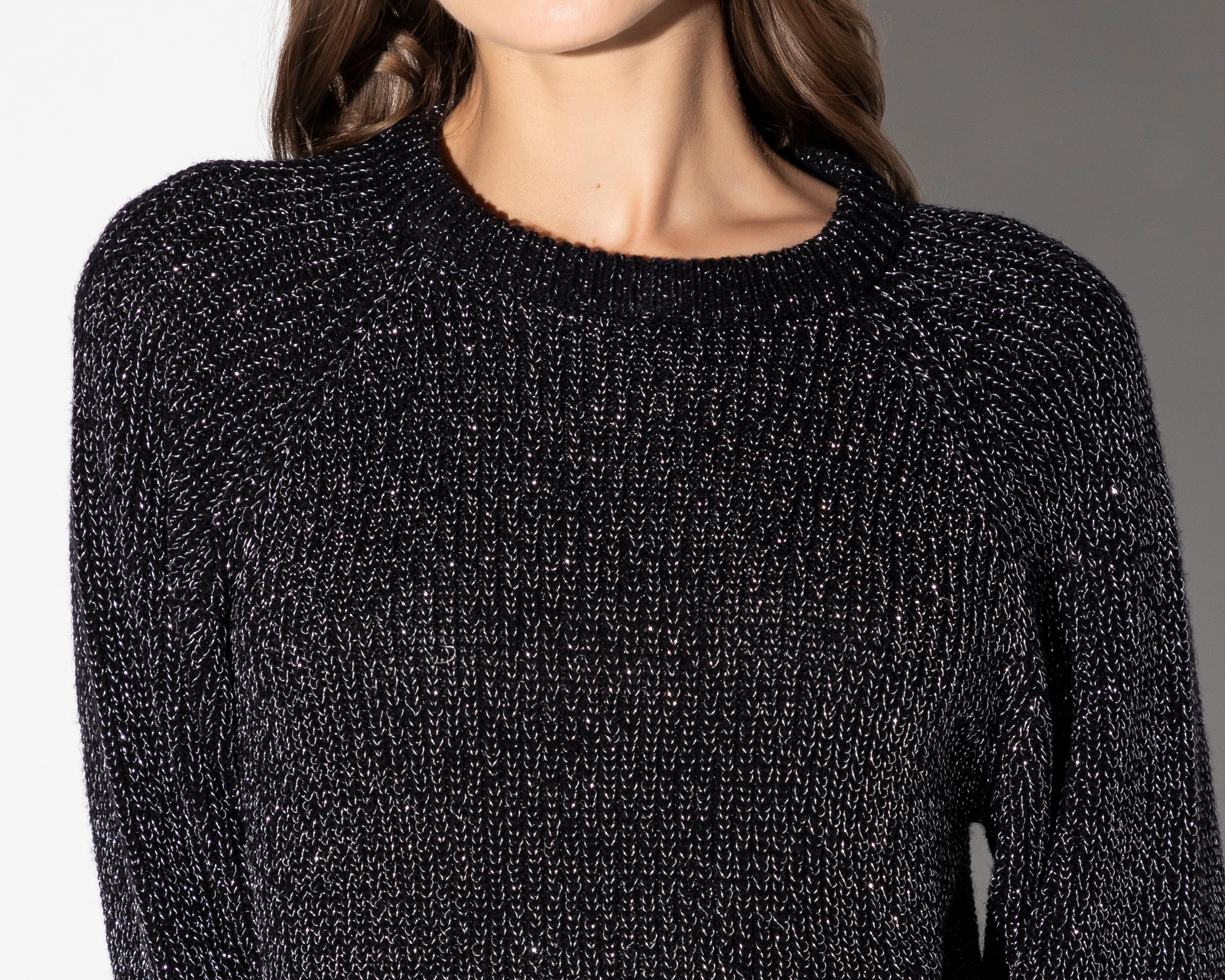 Foto 5 pulgar | Suéter Negro Thinner para Mujer