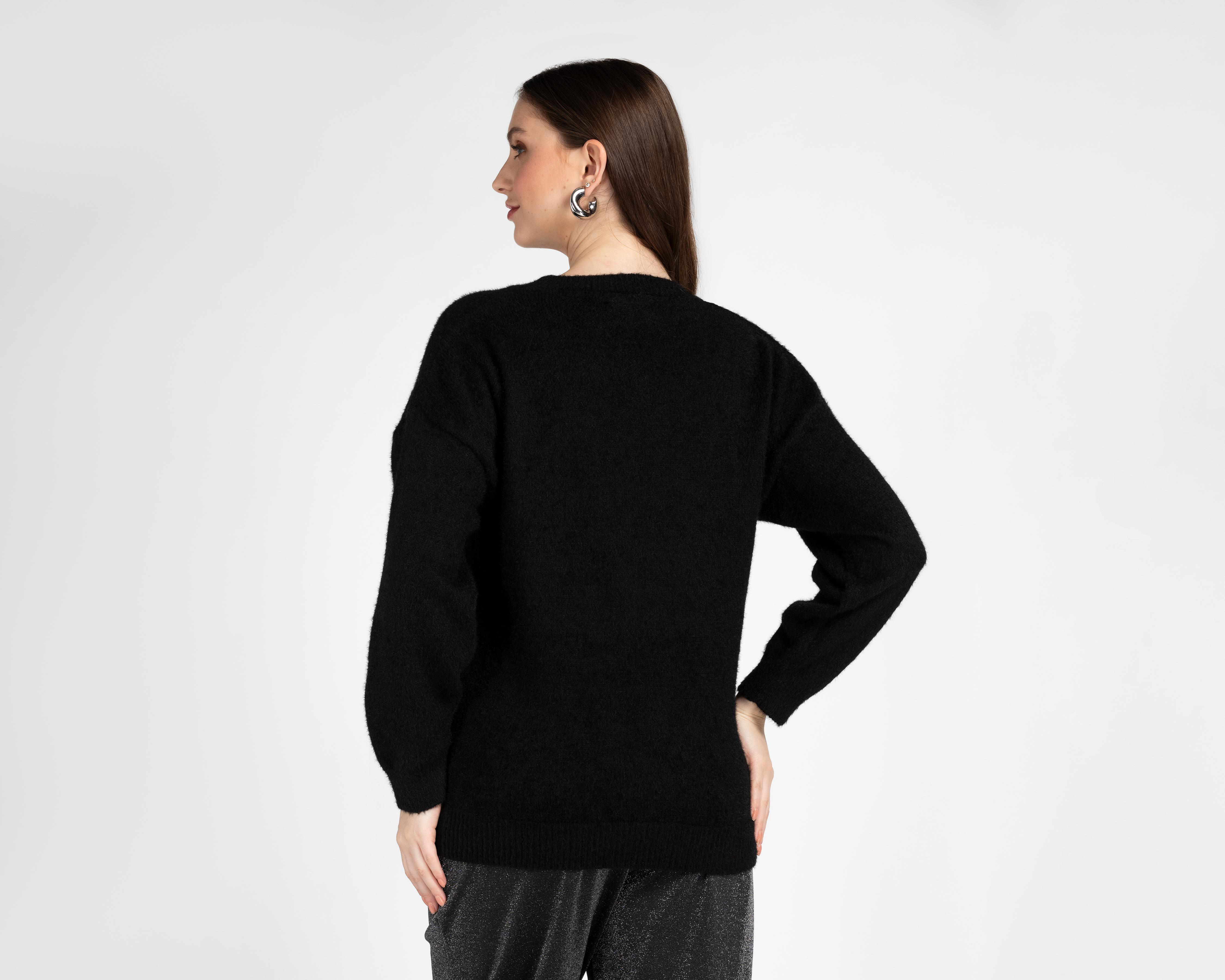 Foto 4 pulgar | Suéter Negro Sahara para Mujer