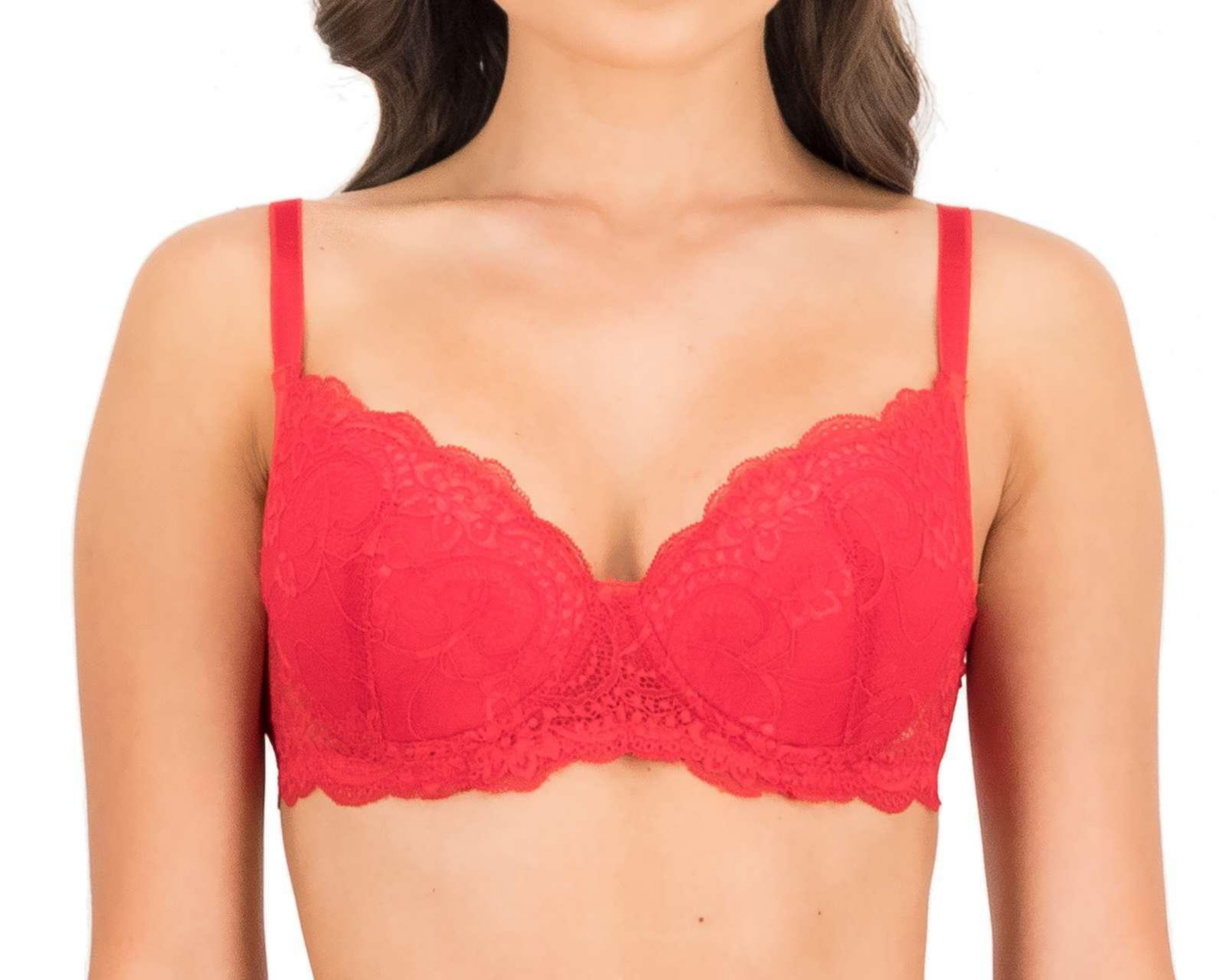 Foto 4 pulgar | Brasier de Encaje Eva tu Estilo Íntimo Copa Preformada para Mujer