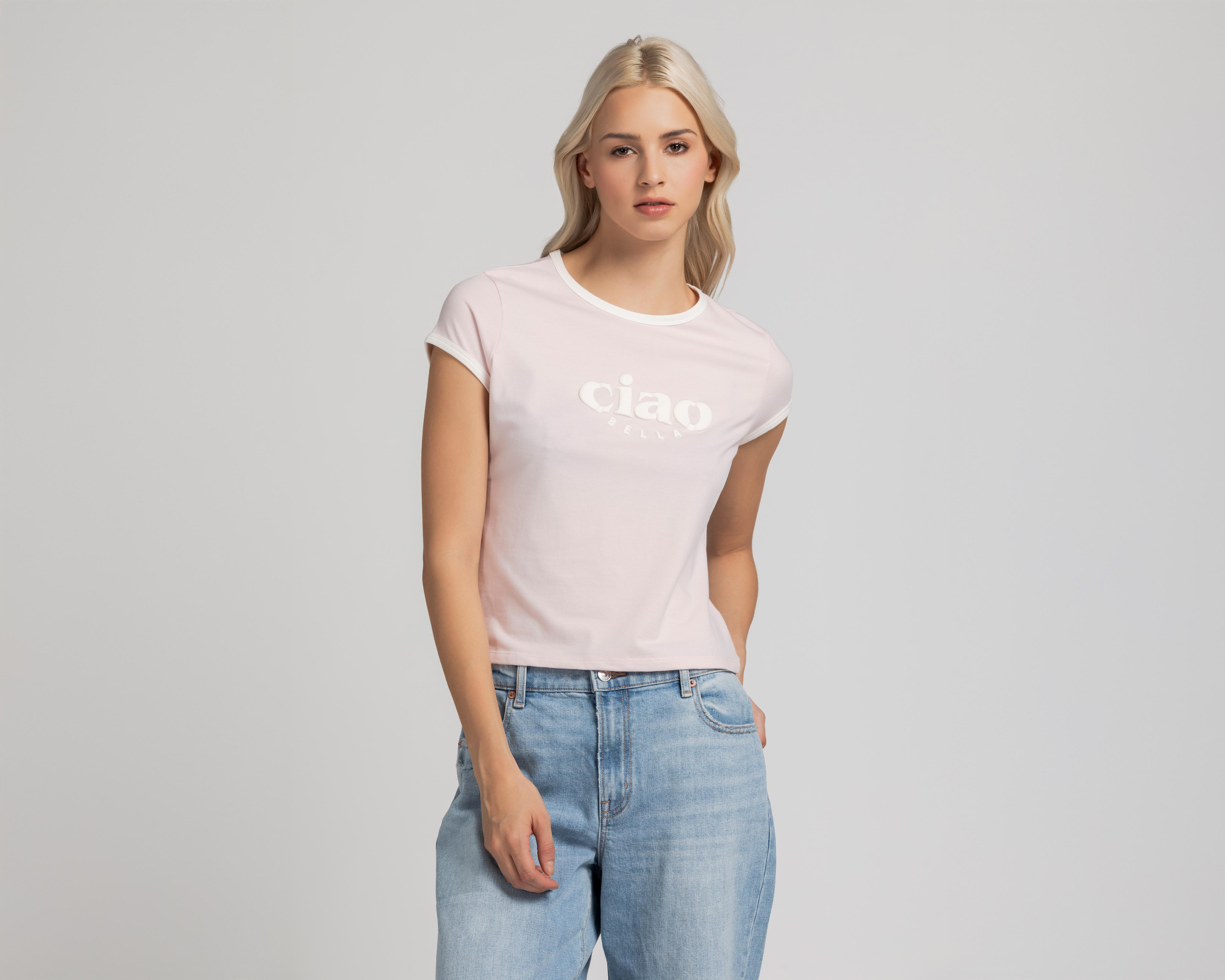 Foto 3 pulgar | Playera Refill para Mujer 2 Piezas