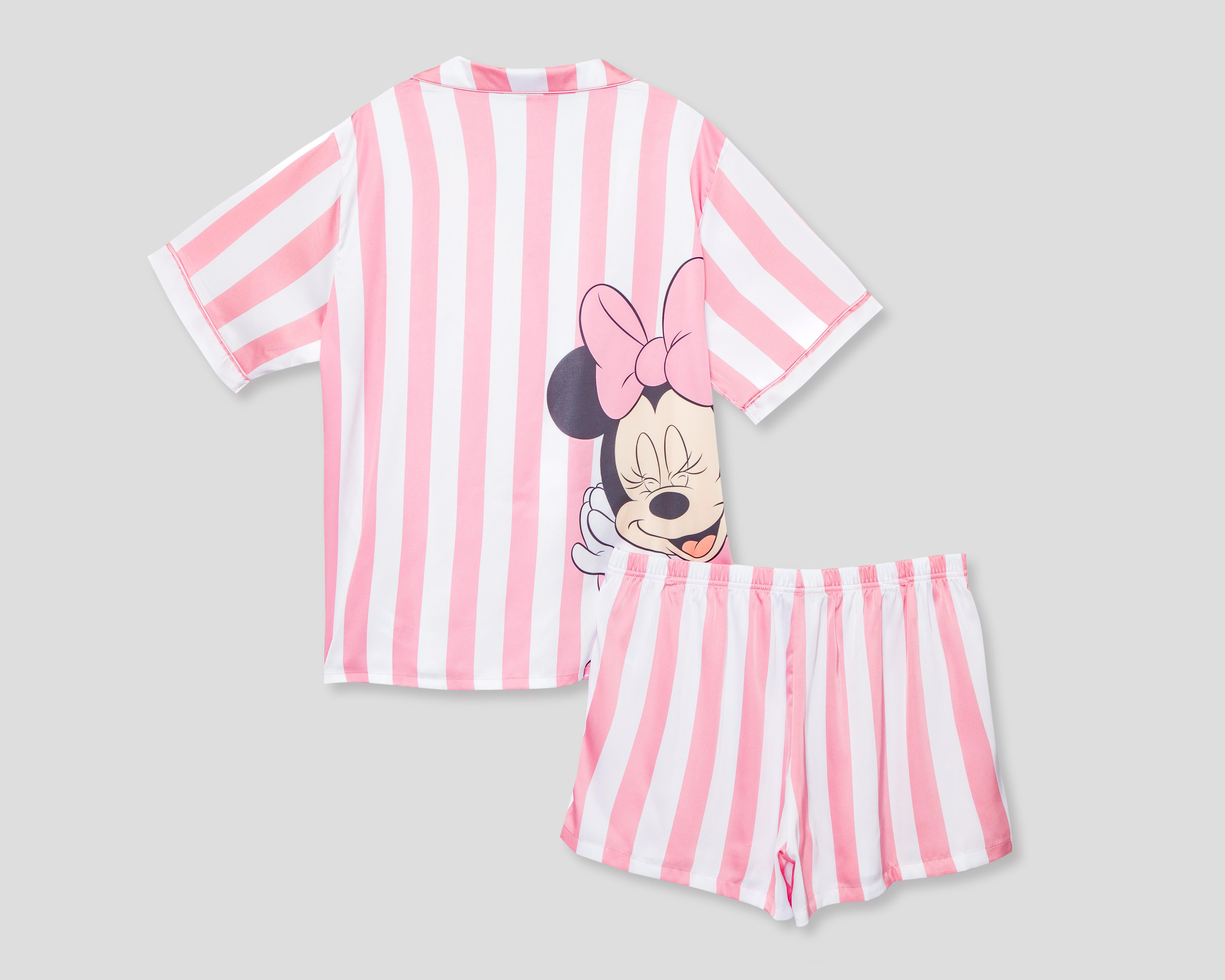 Foto 3 pulgar | Pijama Disney Minnie Mouse para Mujer 2 Piezas