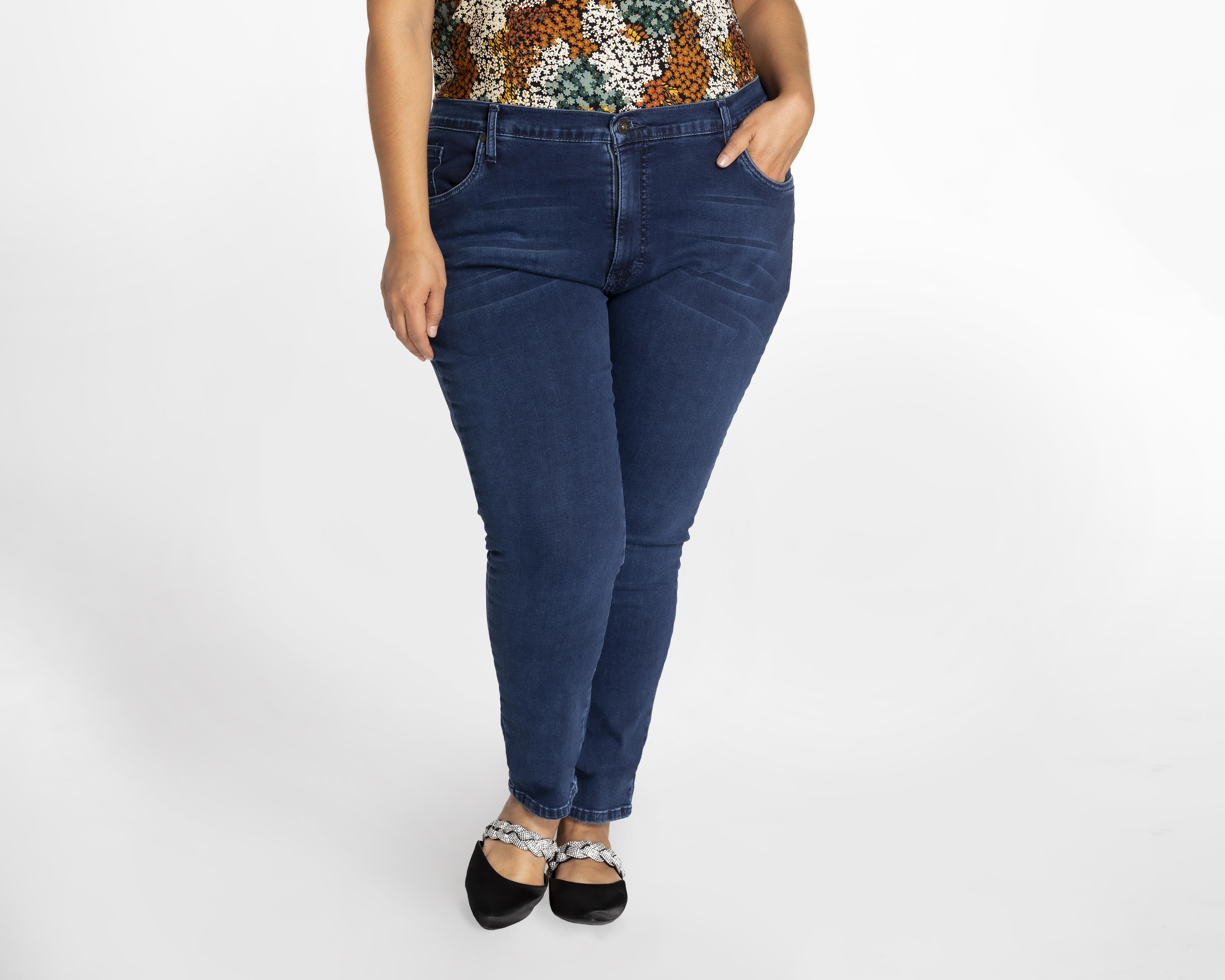 Foto 2 pulgar | Jeans Lee 112323882 Skinny Azul