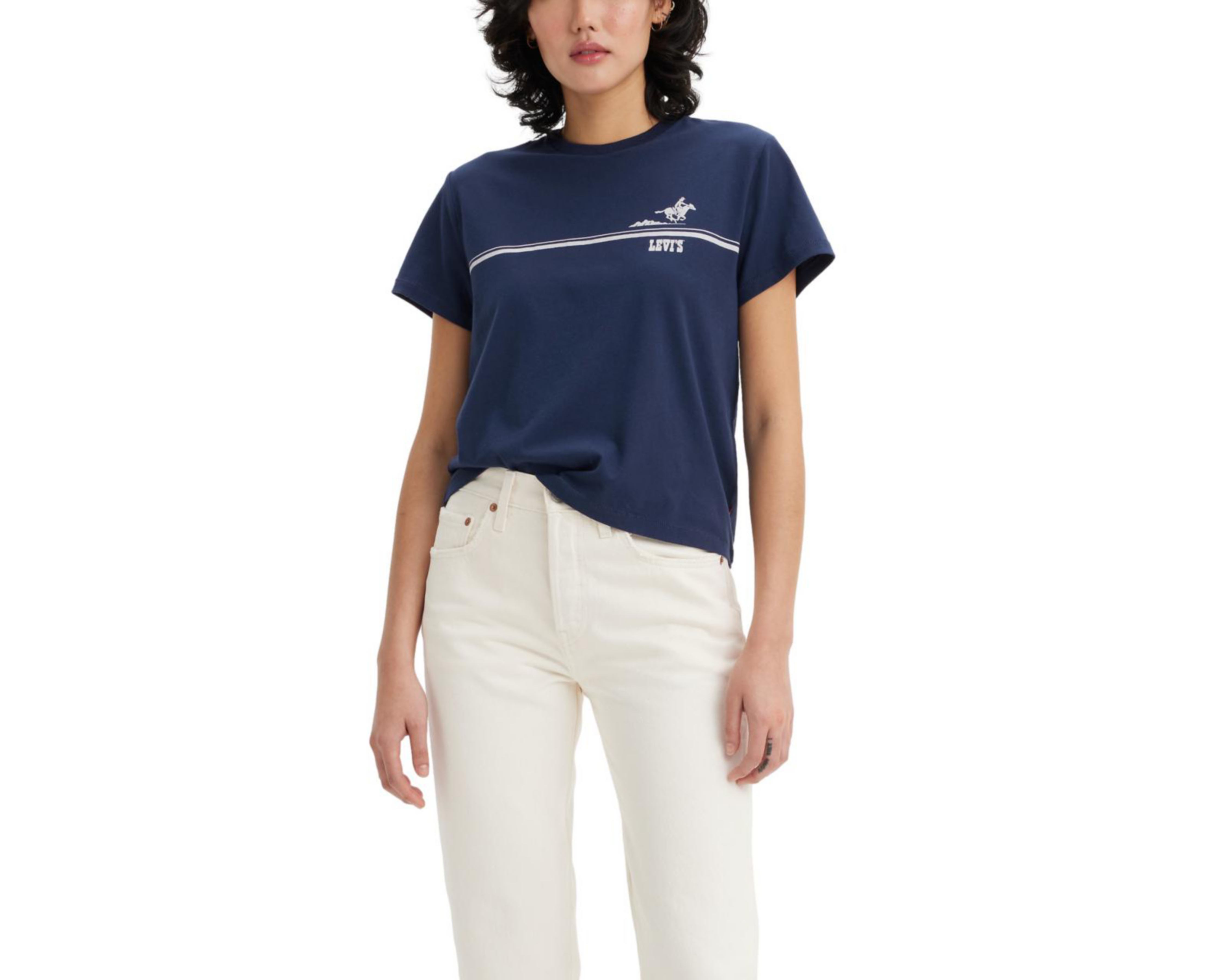 Foto 2 pulgar | Playera Levi's Manga Corta para Mujer