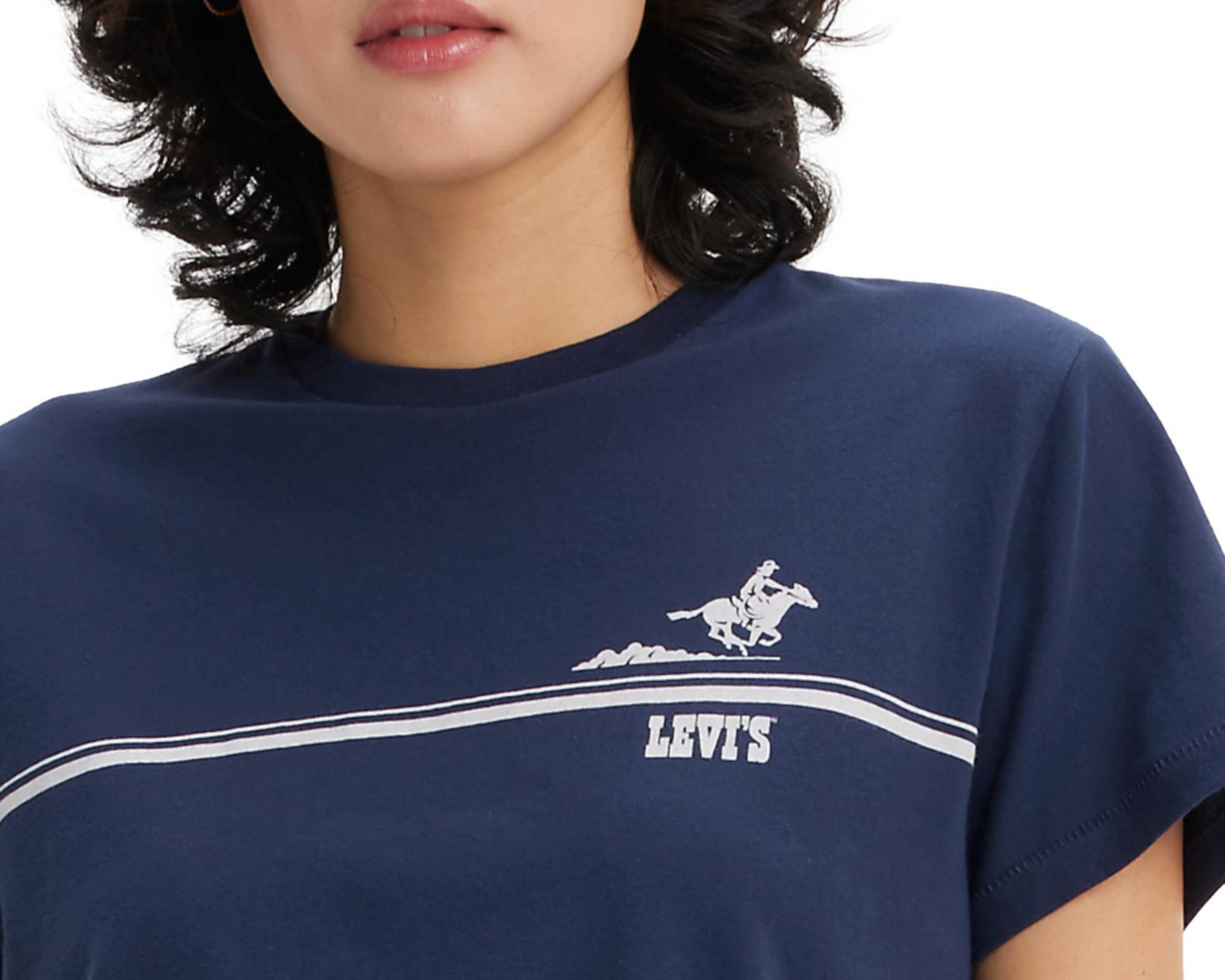 Foto 4 pulgar | Playera Levi's Manga Corta para Mujer