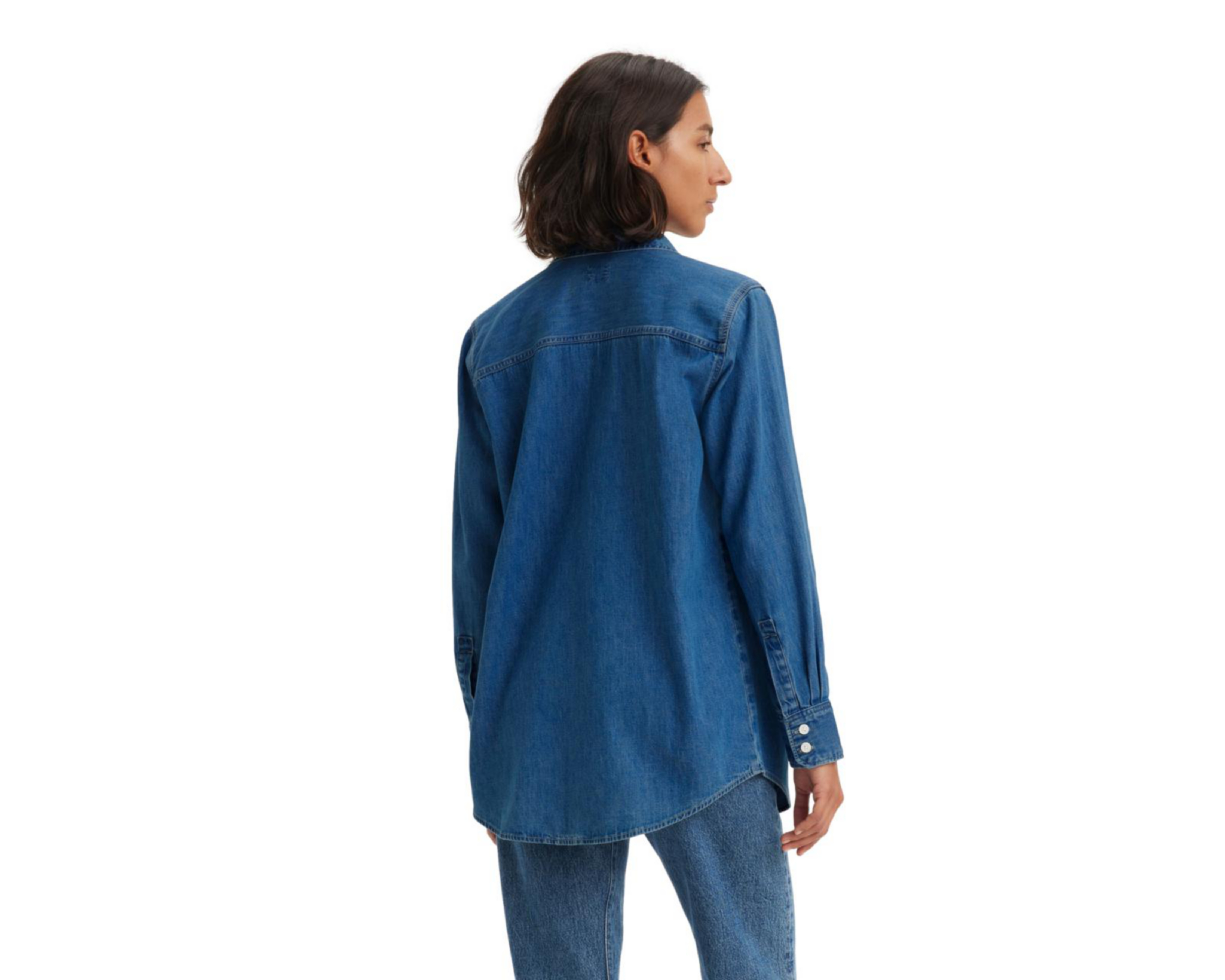 Foto 3 pulgar | Camisa Levi's Manga Larga para Mujer