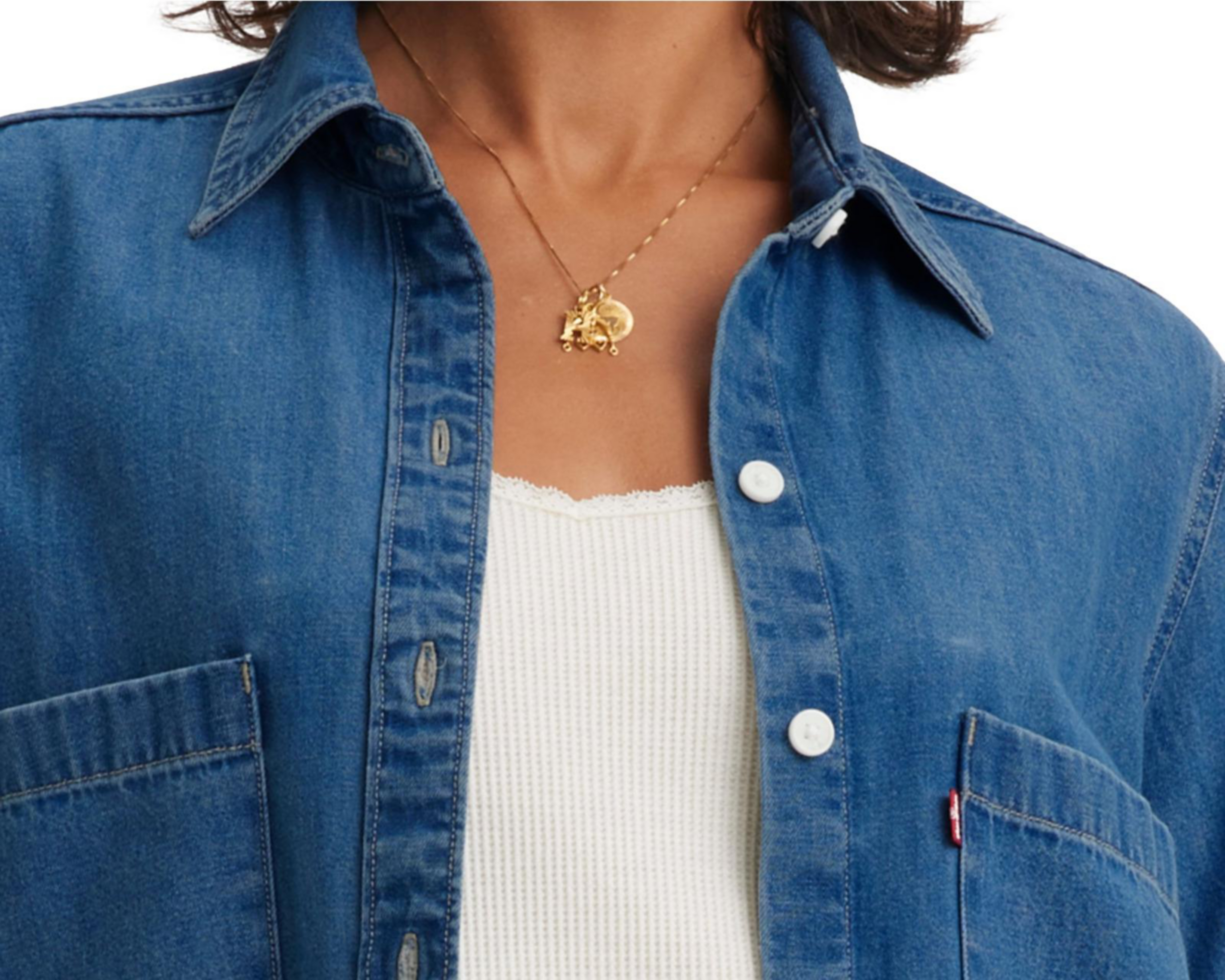 Foto 4 pulgar | Camisa Levi's Manga Larga para Mujer