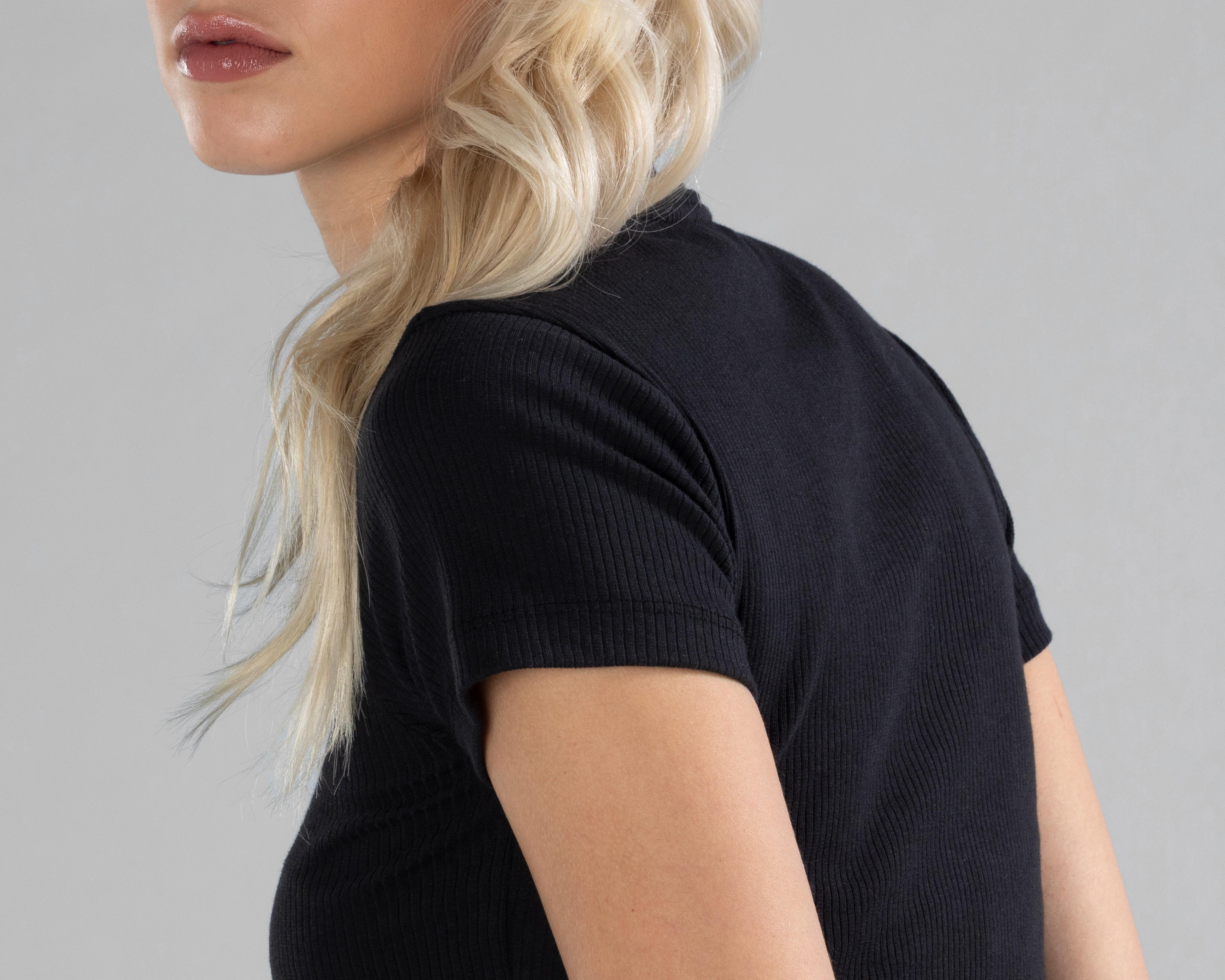 Foto 6 pulgar | Playera Polo Strona tipo Crop para Mujer