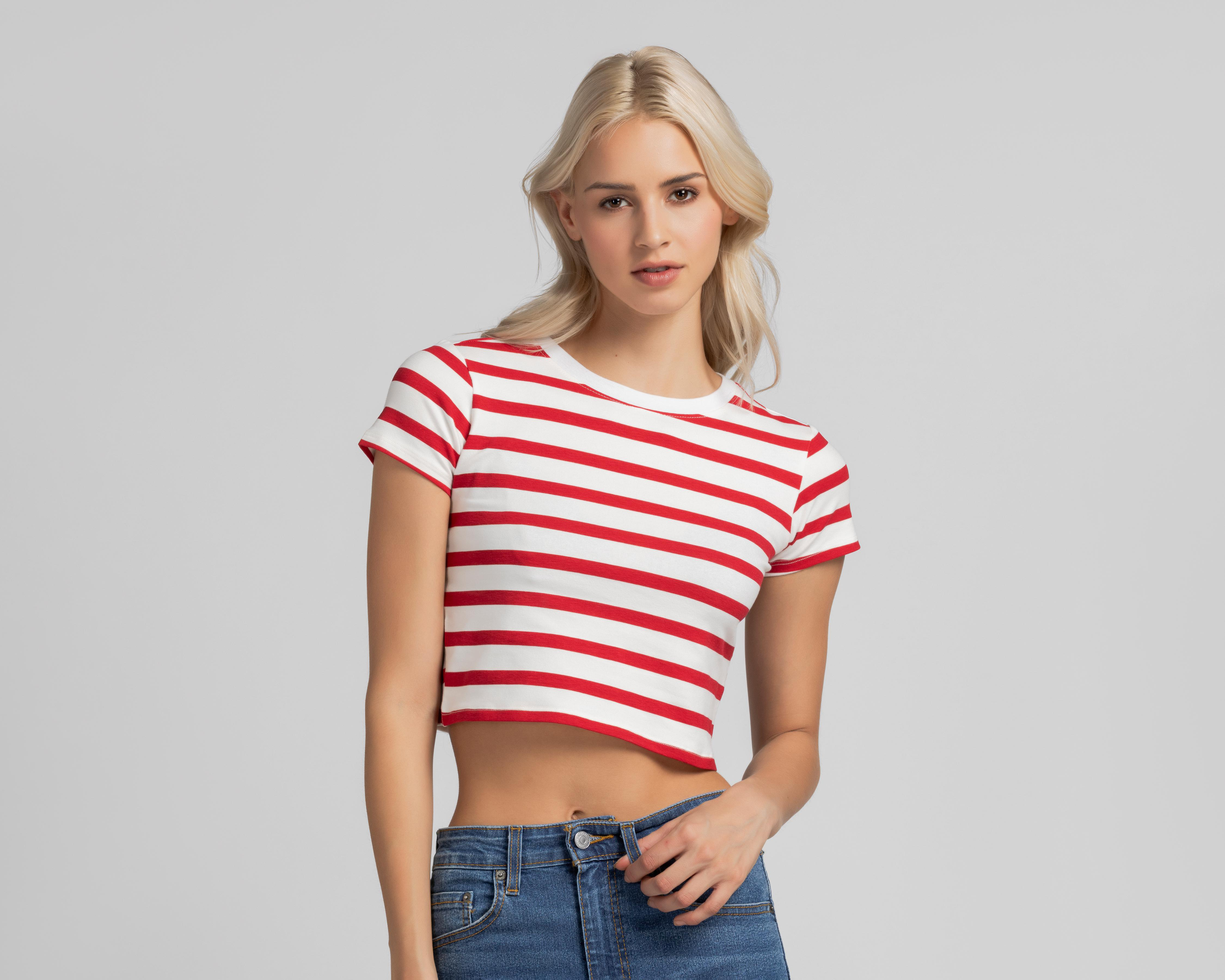 Foto 1 | Playera Refill Manga Corta para Mujer