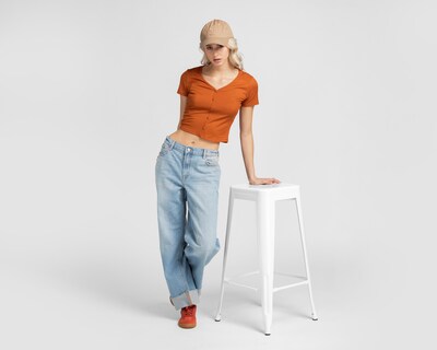 Foto 2 | Playera Refill Manga Corta para Mujer